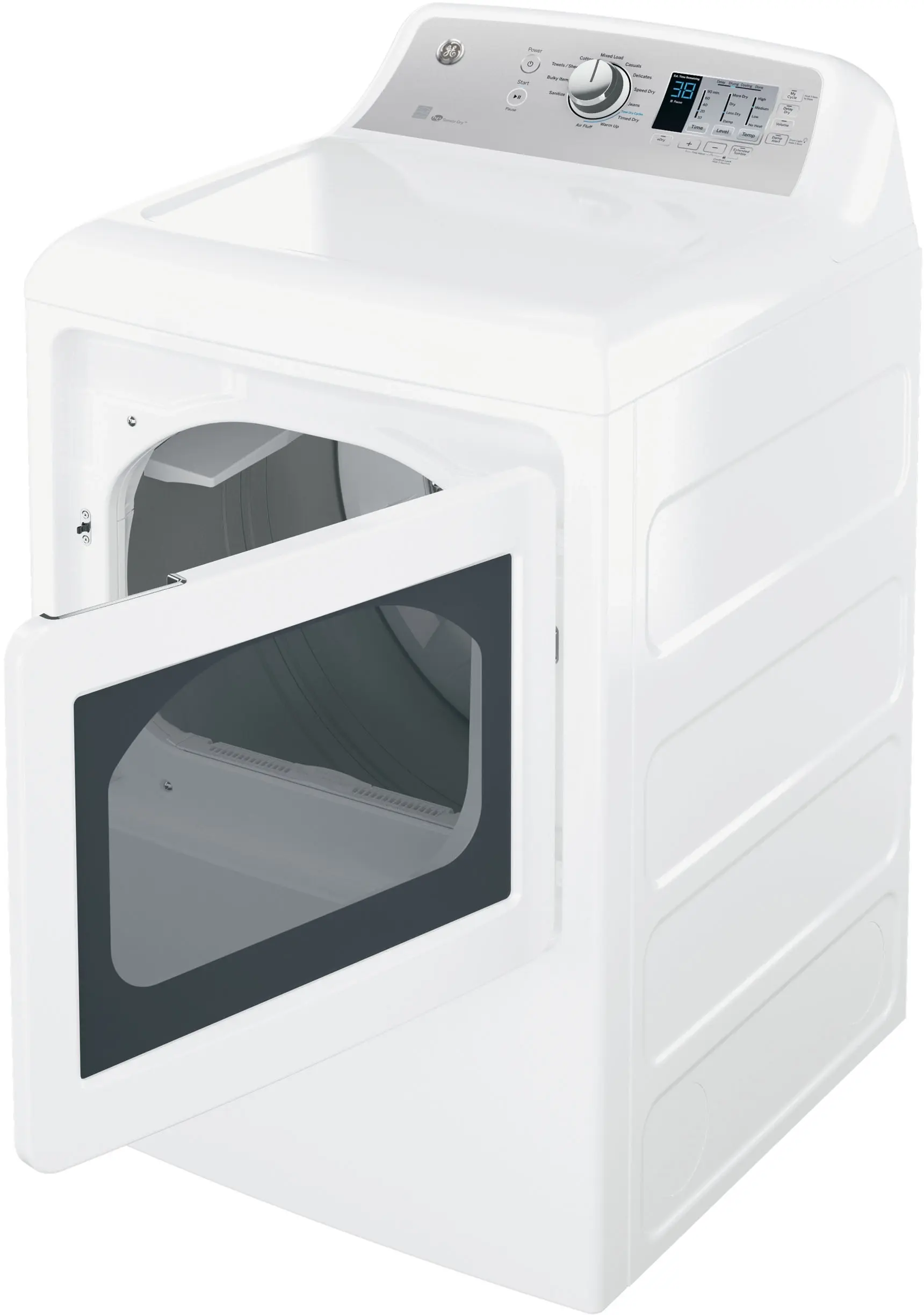 GE GTD65EBSJWS White with Silver