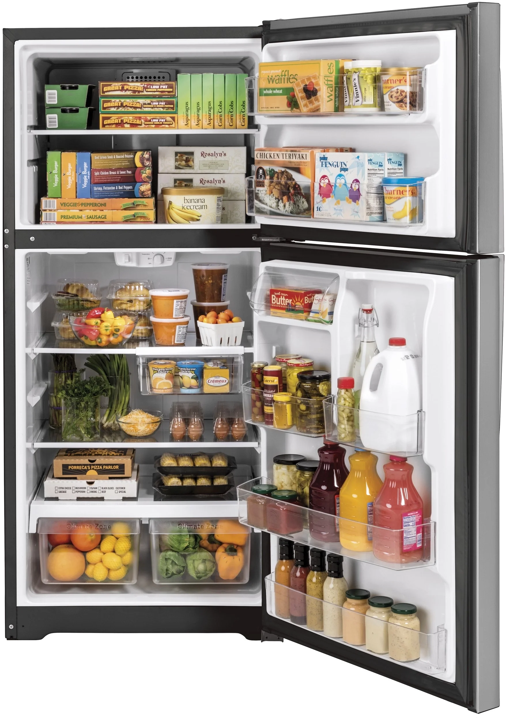 GE 21.9 Cu. Ft. Top-Freezer Refrigerator - Thumbnail 5