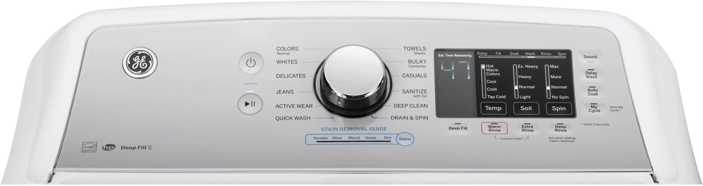 GE GTW725BSNWS White