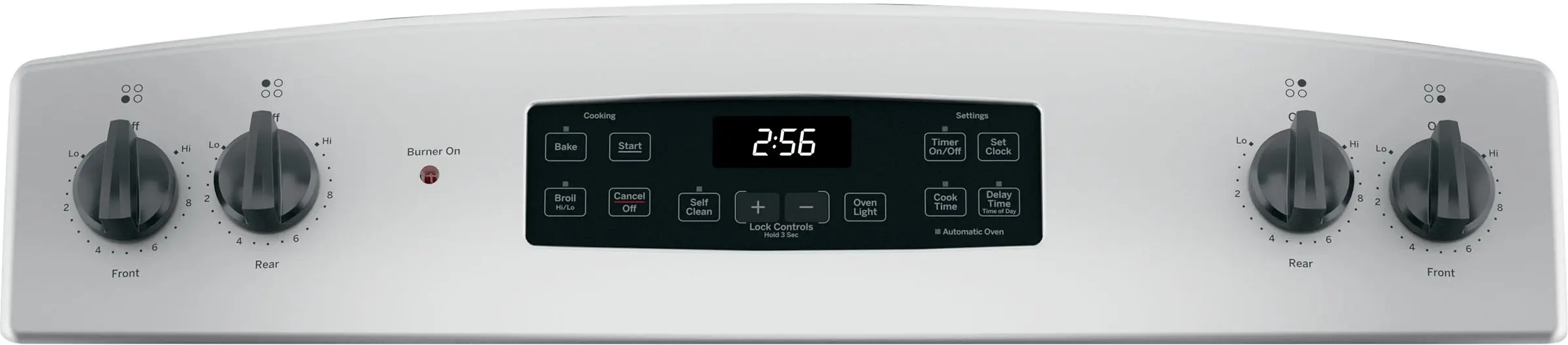 GE JB256RMSS Stainless Steel with Black