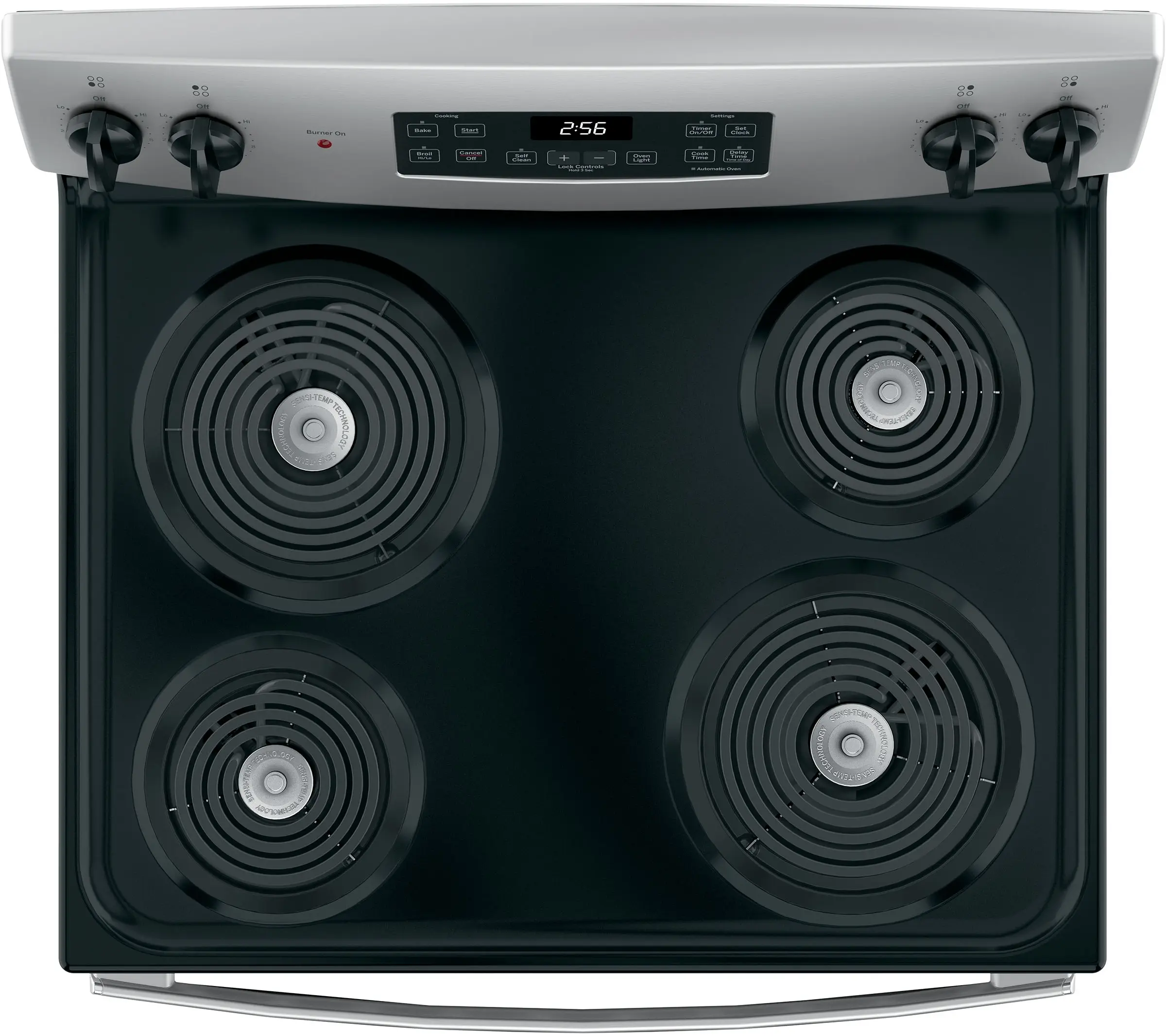 GE JB256RMSS Stainless Steel with Black