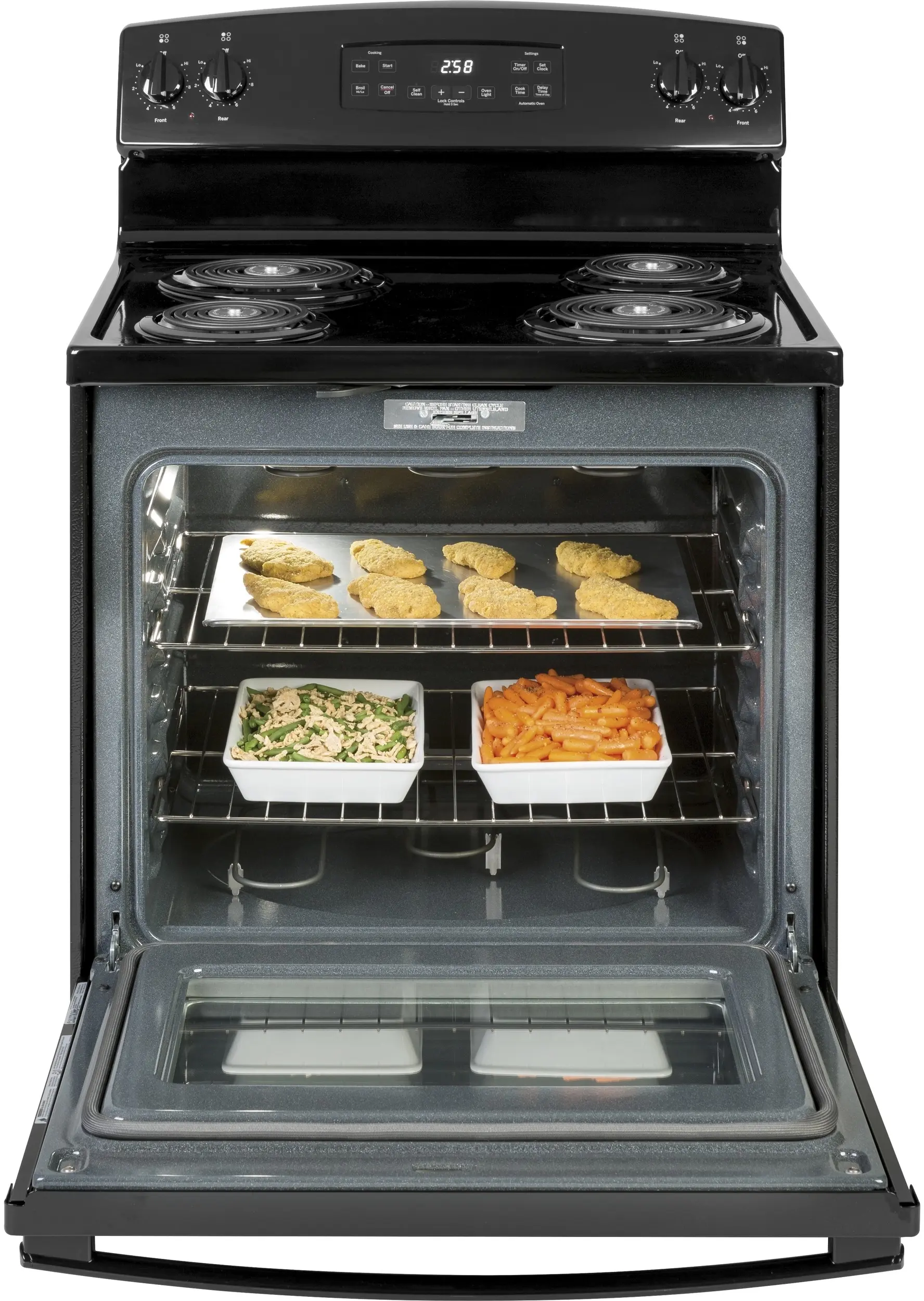 GE JB258DMBB Black