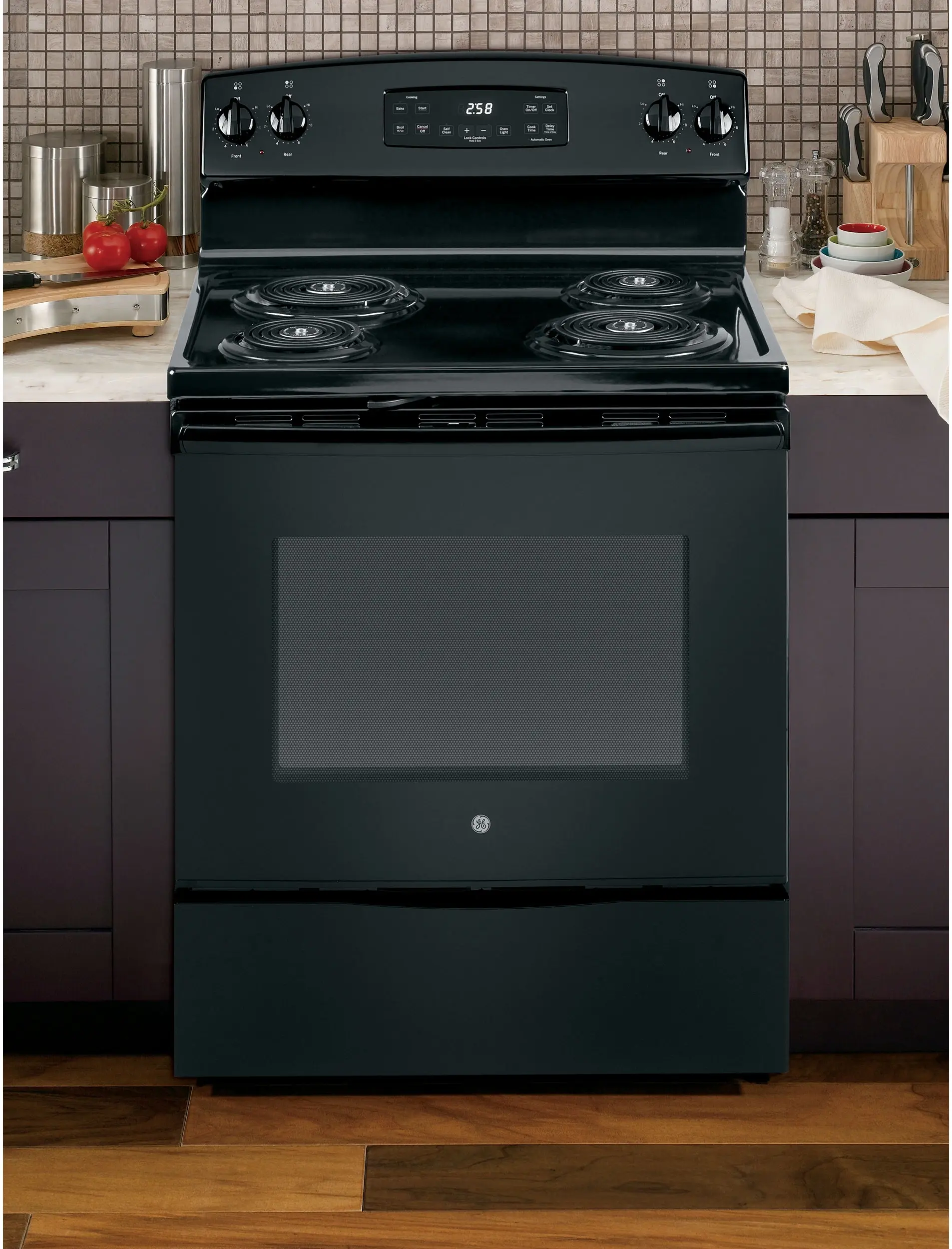 GE JB258DMBB Black