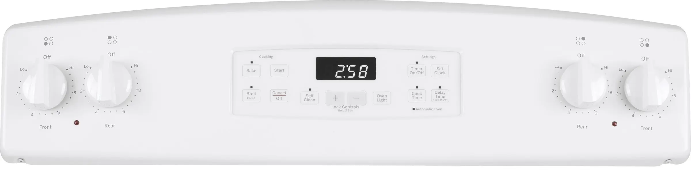 GE JB258DMWW White