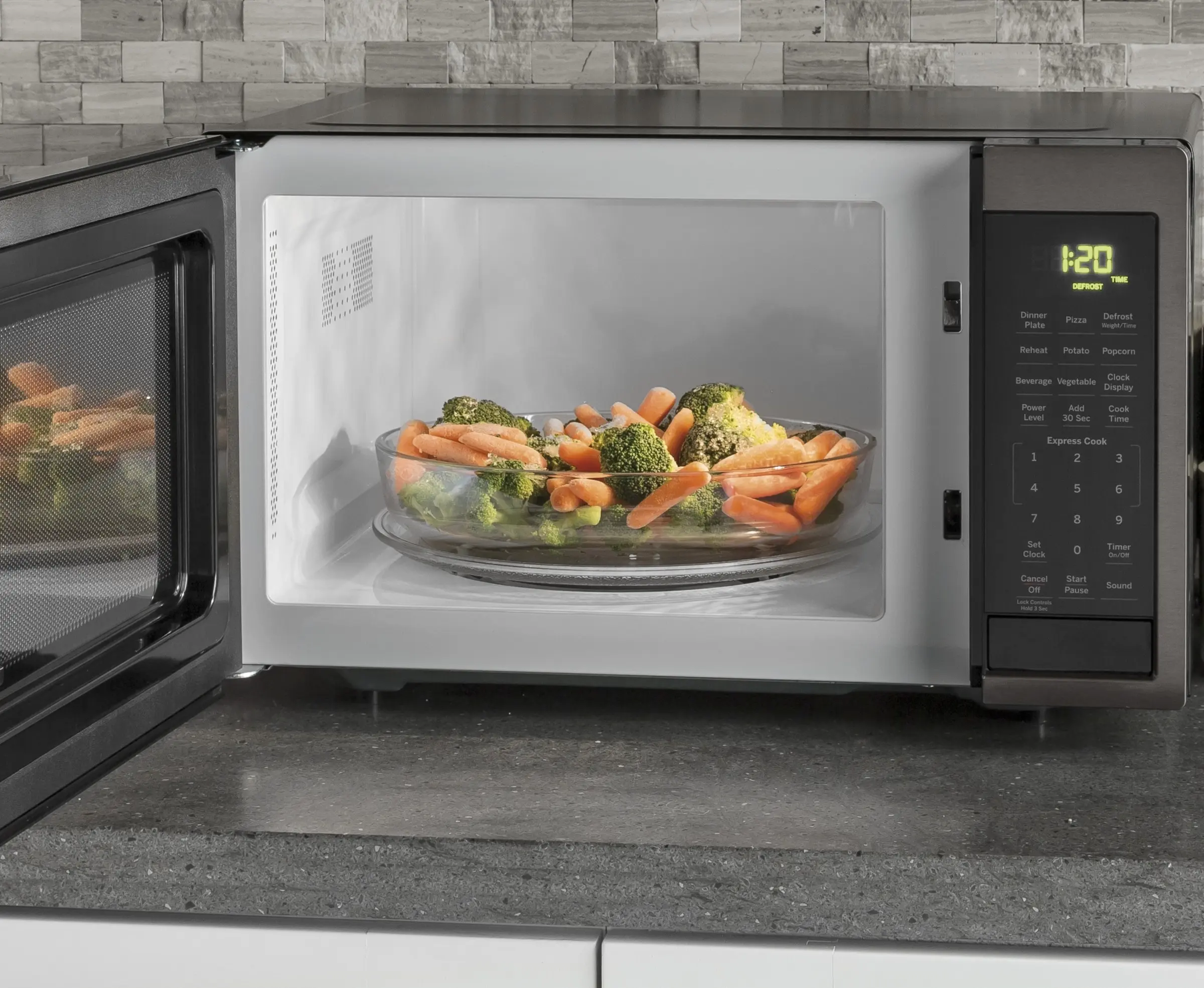 GE JES1095BMTS Black Stainless
