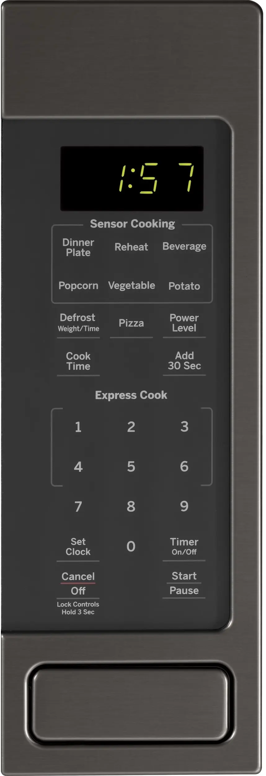 GE JES1657BMTS Black Stainless Steel