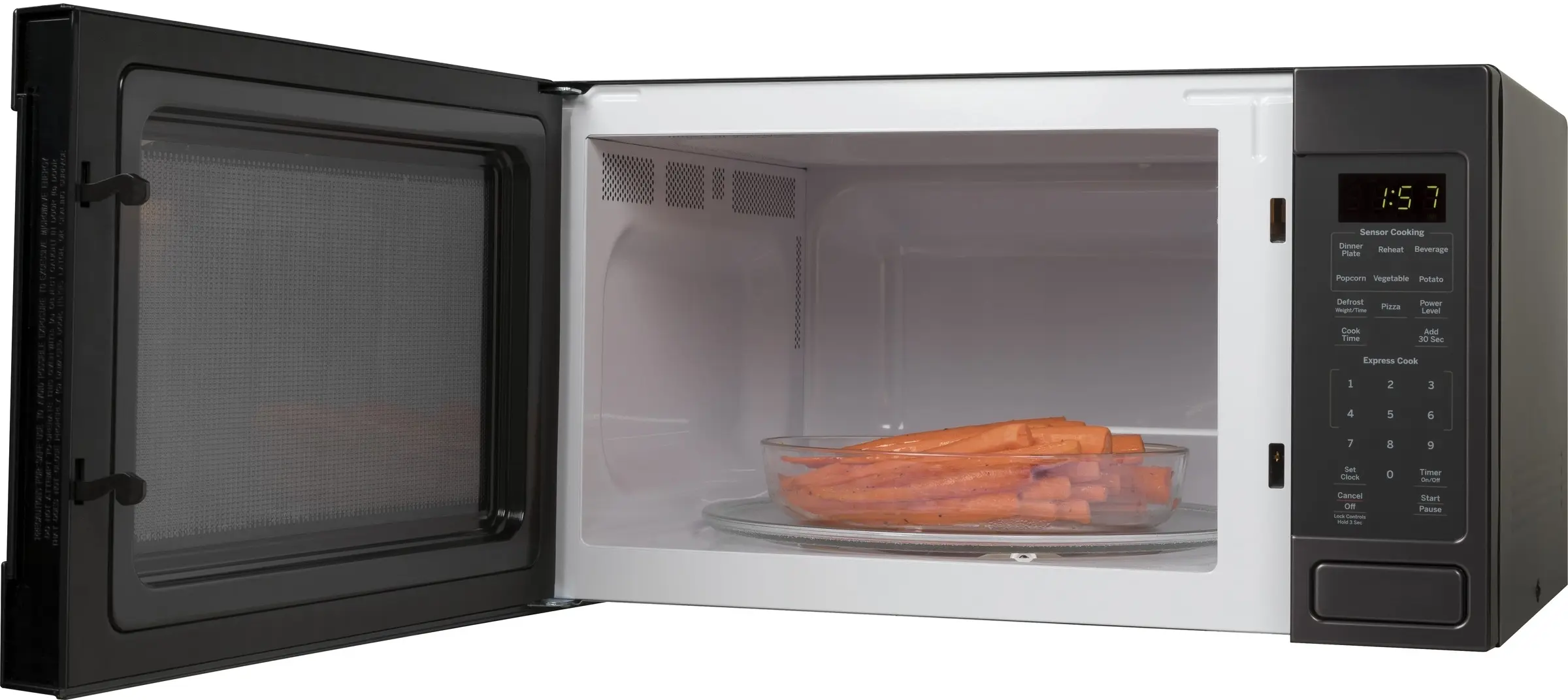 GE JES1657BMTS Black Stainless Steel