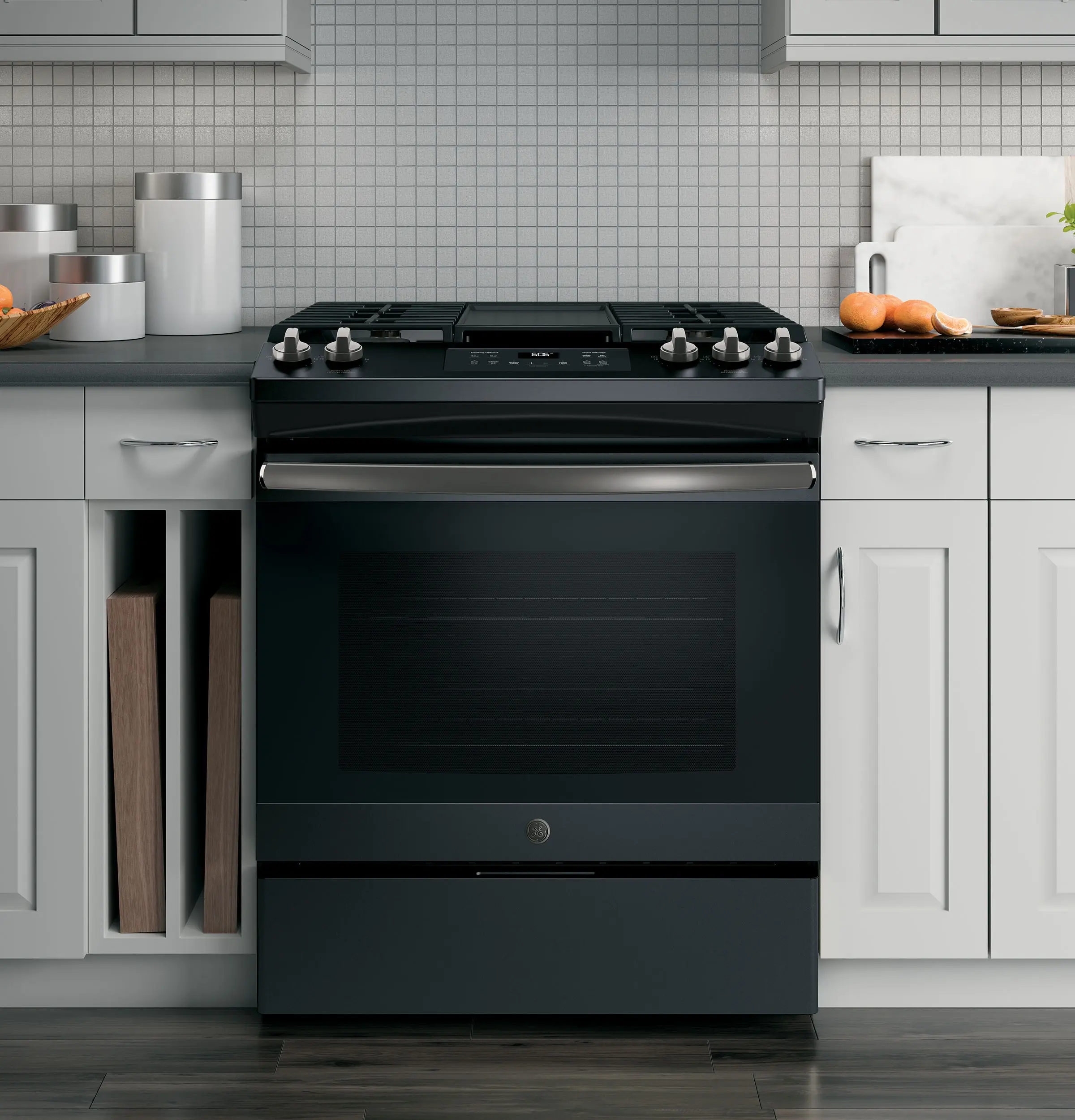 GE JGSS66FELDS Black Slate