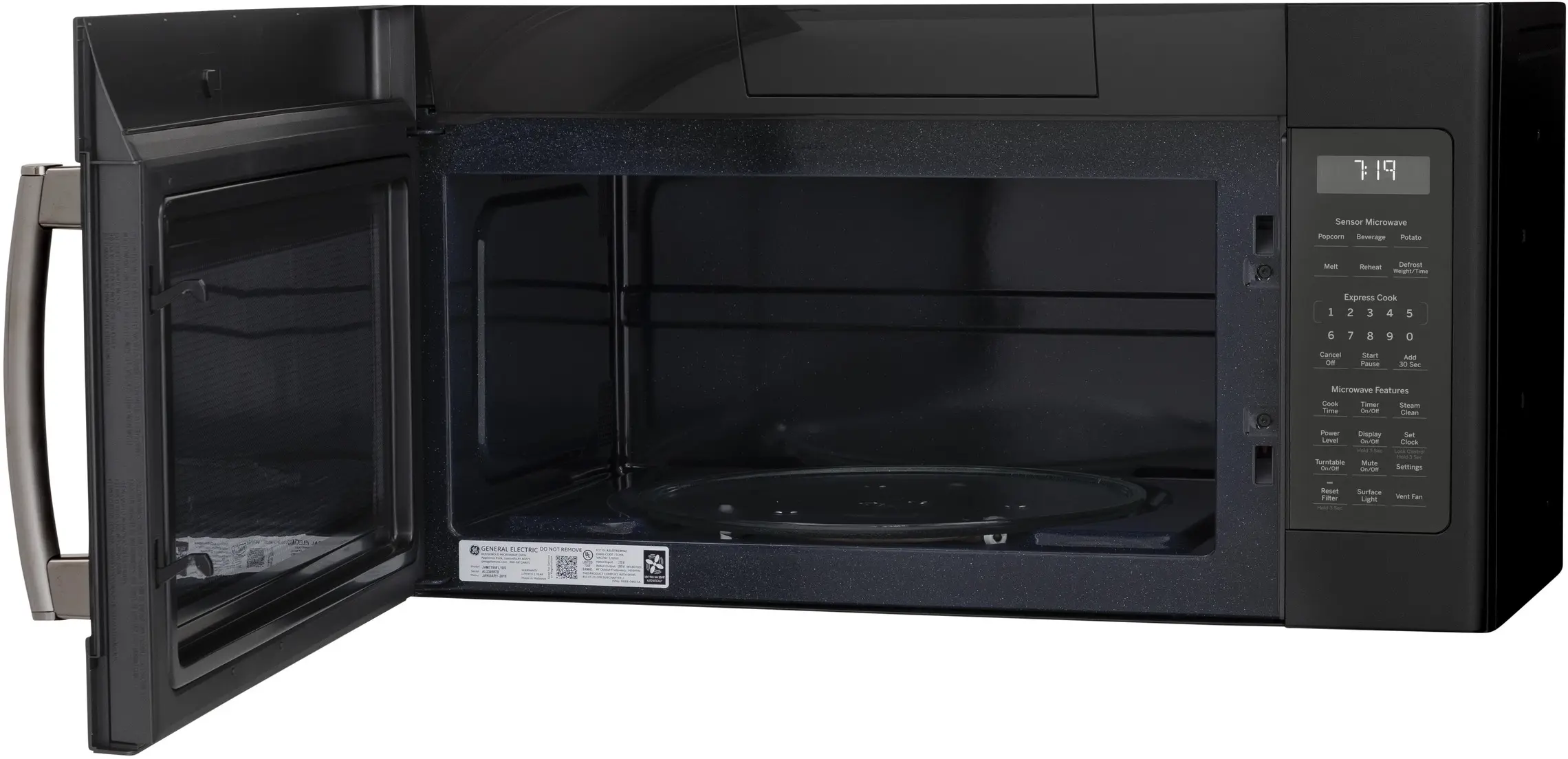 GE JNM7196FLDS Fingerprint Resistant, Black Slate