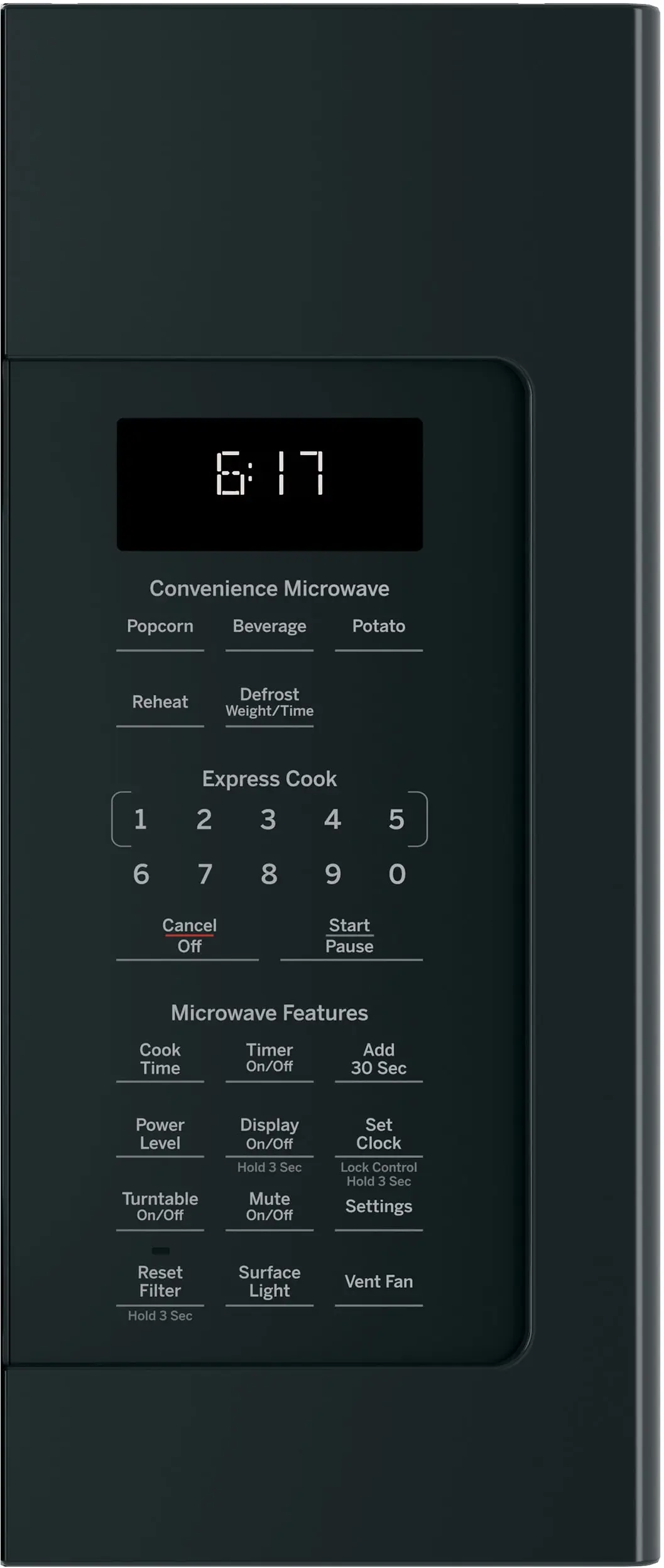 GE JVM6172DKBB Black