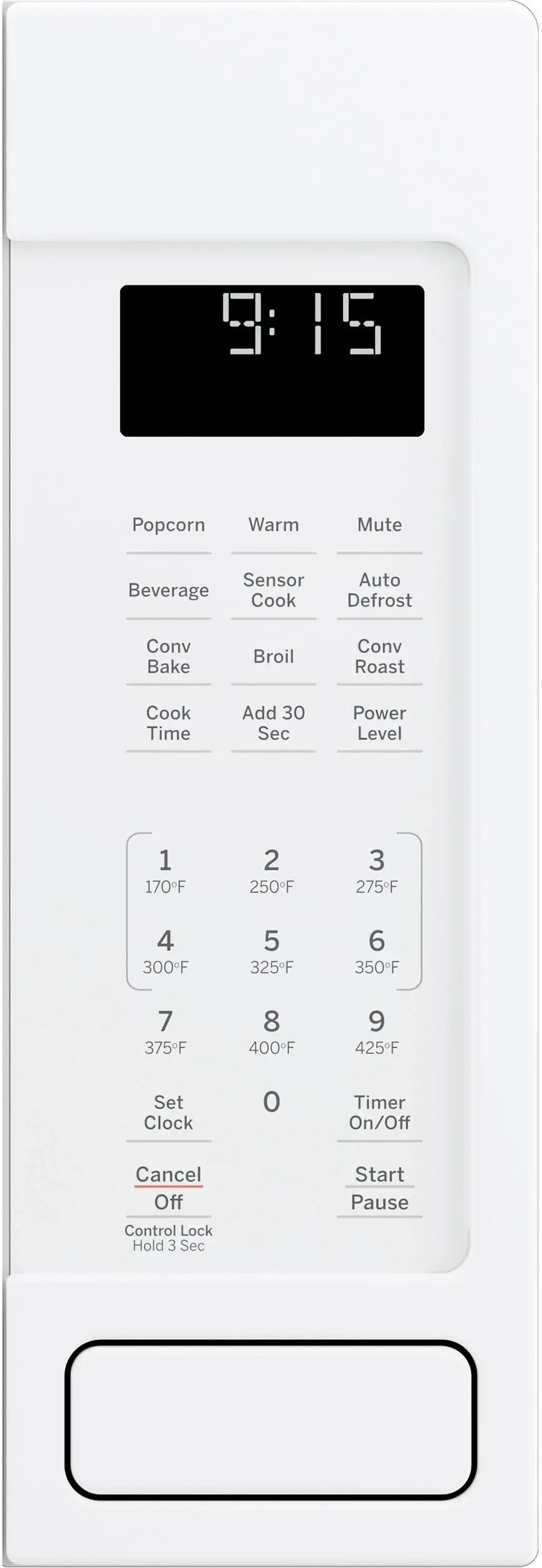 GE PEB9159DJWW White on White