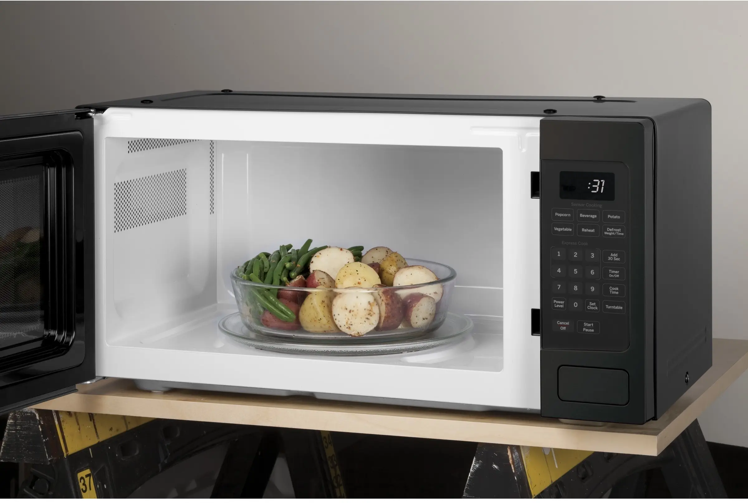 GE PEM31BMTS Black Stainless Steel