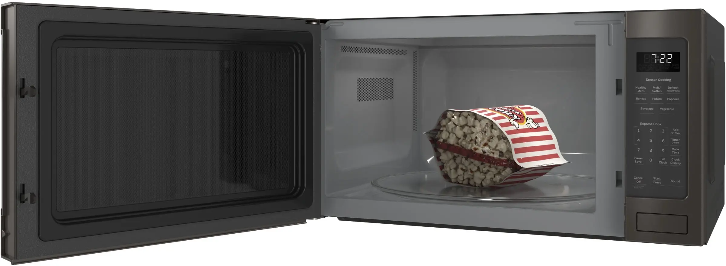 GE PES7227BLTS Black Stainless Steel