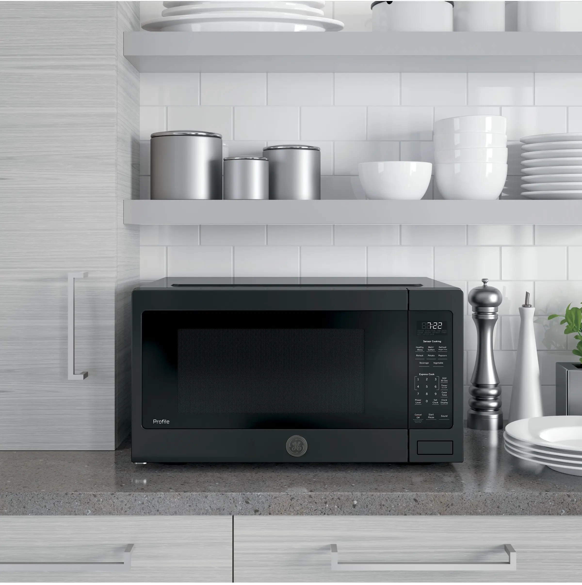 GE PES7227DLBB Black