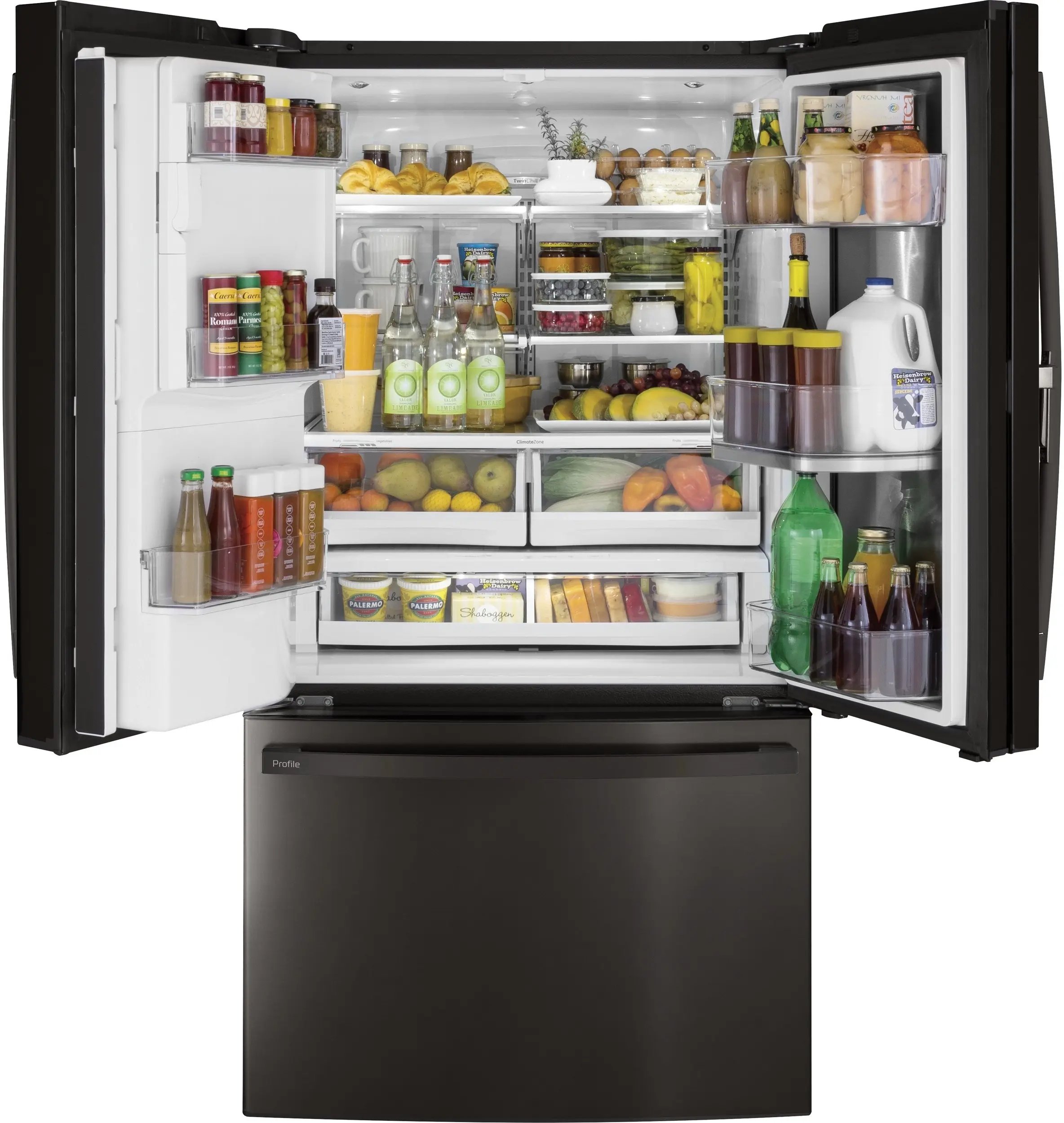 GE PFD28KBLTS Fingerprint Resistant, Black Stainless