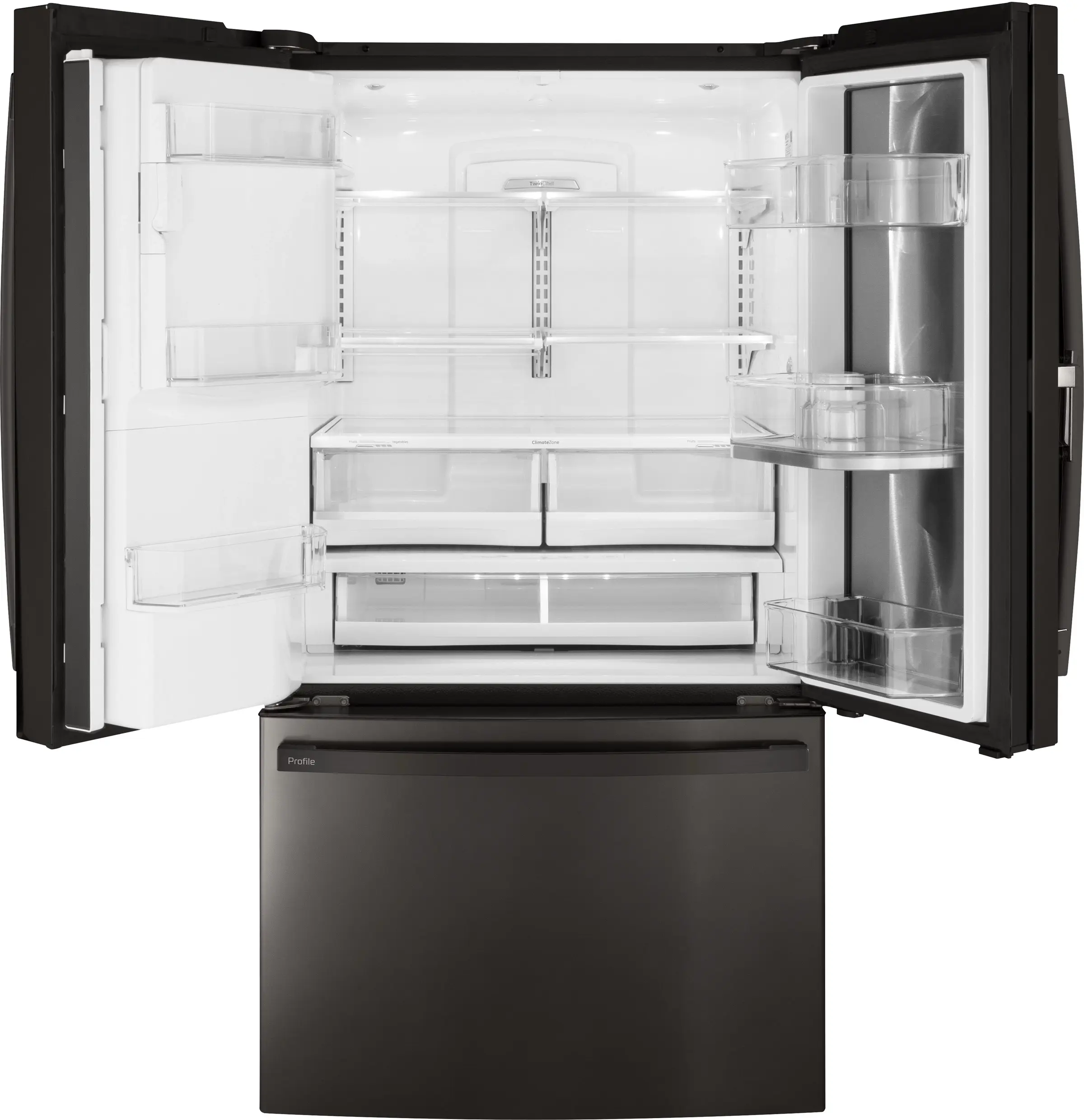 GE PFD28KBLTS Fingerprint Resistant, Black Stainless