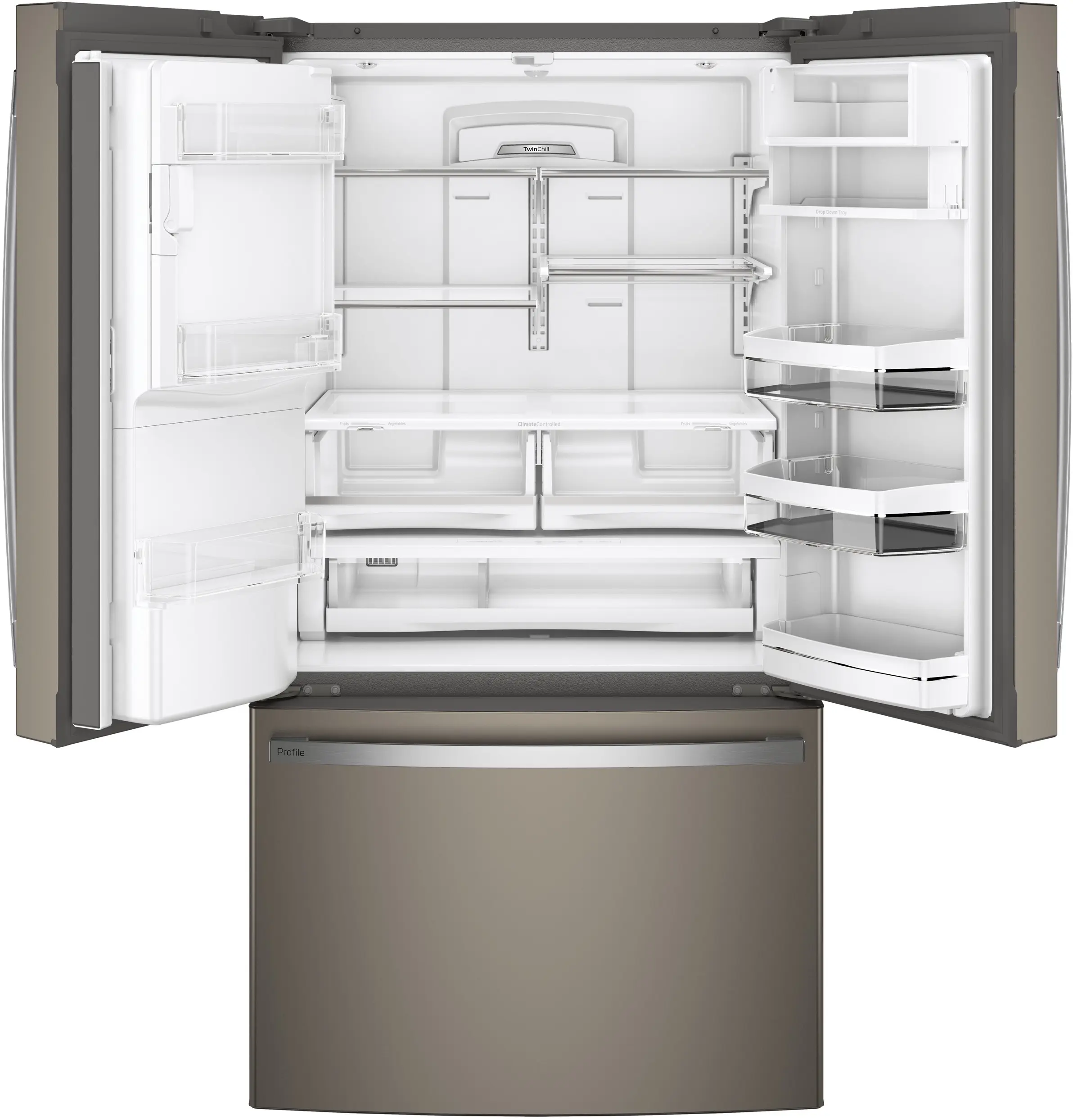 GE PFE28KMKES Fingerprint Resistant, Slate