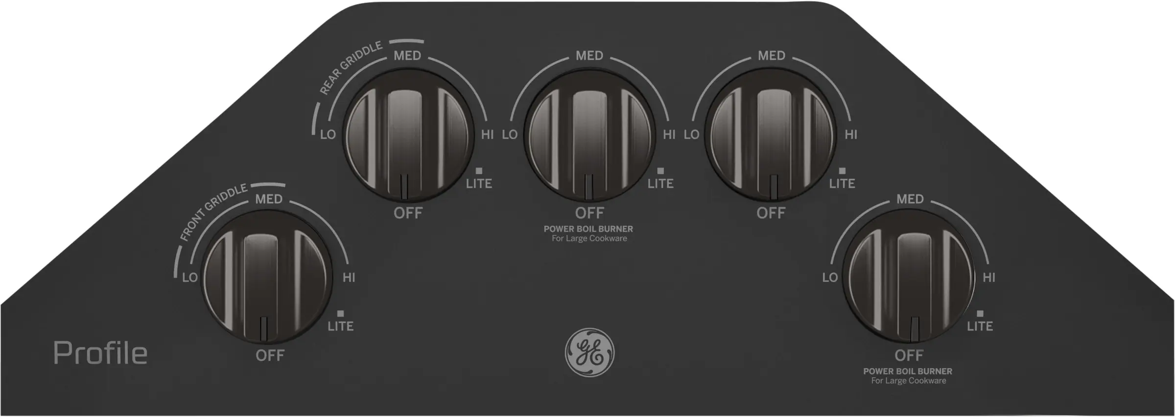 GE PGP7036BMTS Black Stainless