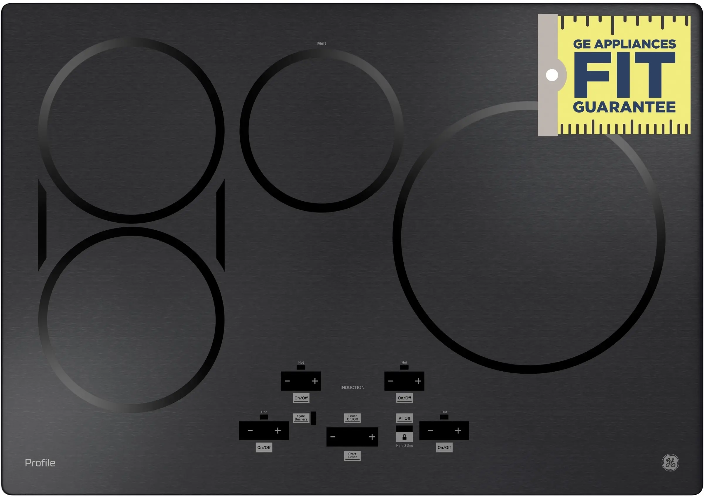 GE PHP9030BMTS Black Stainless Steel