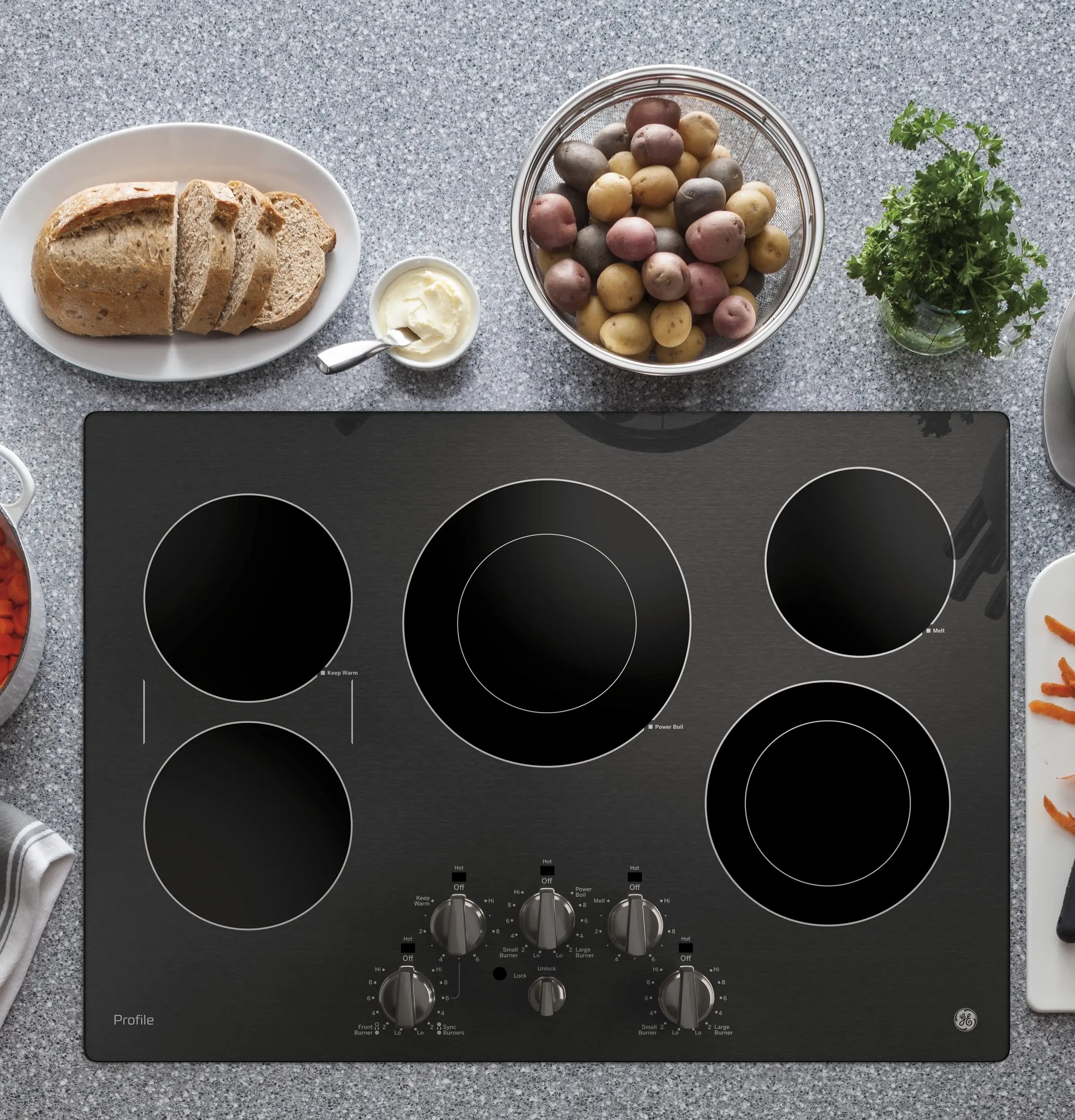 GE PP7030BMTS Black Stainless Steel