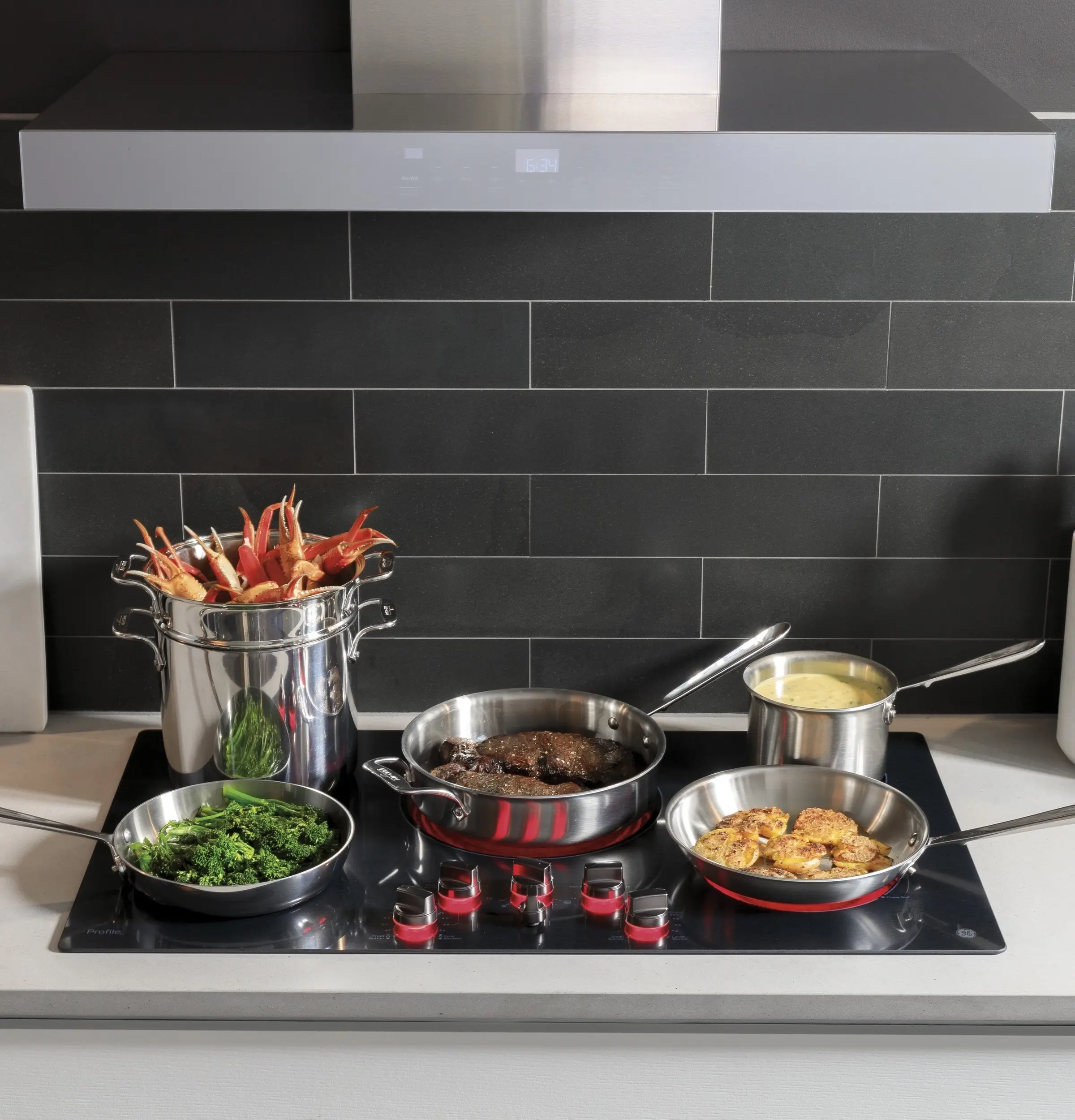 GE PP7036BMTS Black Stainless Steel