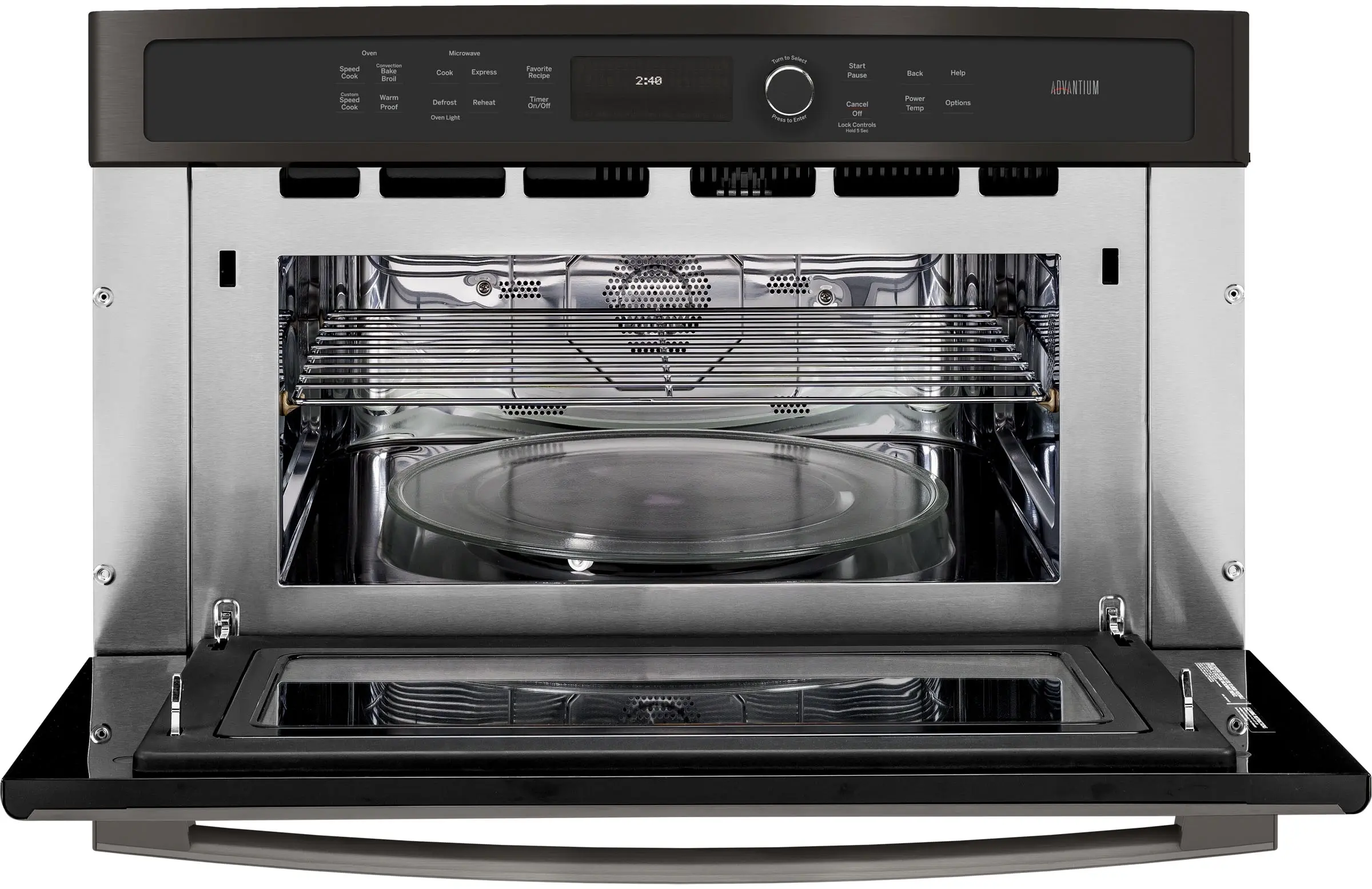 GE PSB9240BLTS Black Stainless Steel