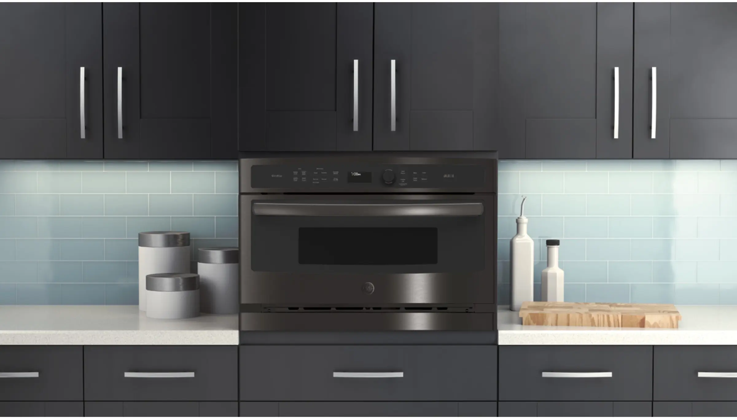 GE PSB9240BLTS Black Stainless Steel