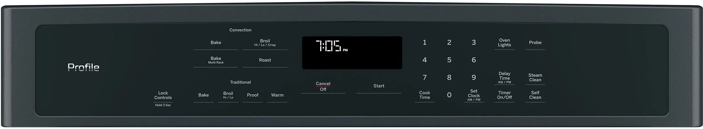 GE PT7050FMDS Black Slate