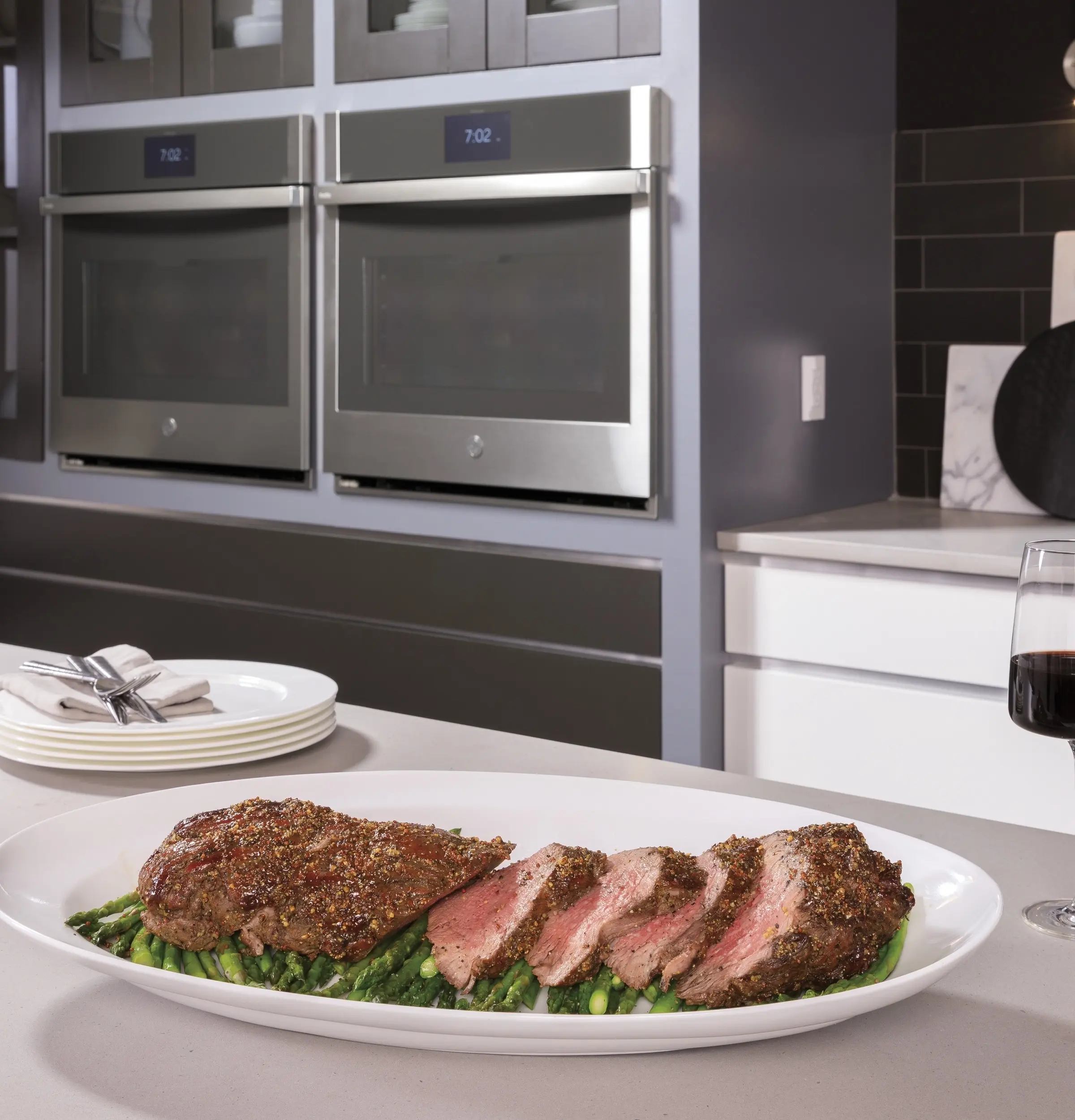 GE PTS9000BNTS Black Stainless Steel