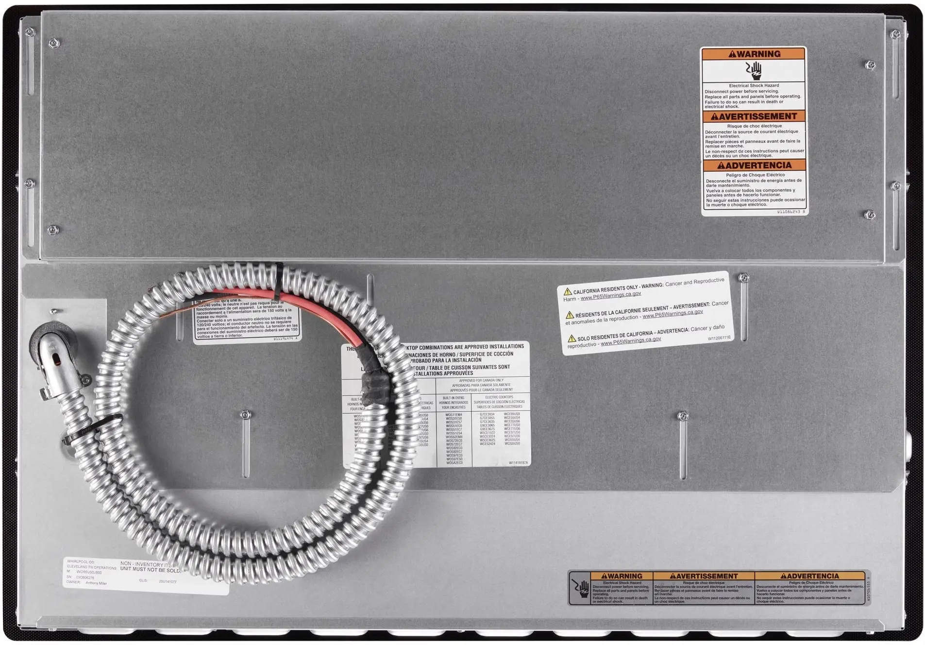 Whirlpool WCI55US0JB Black