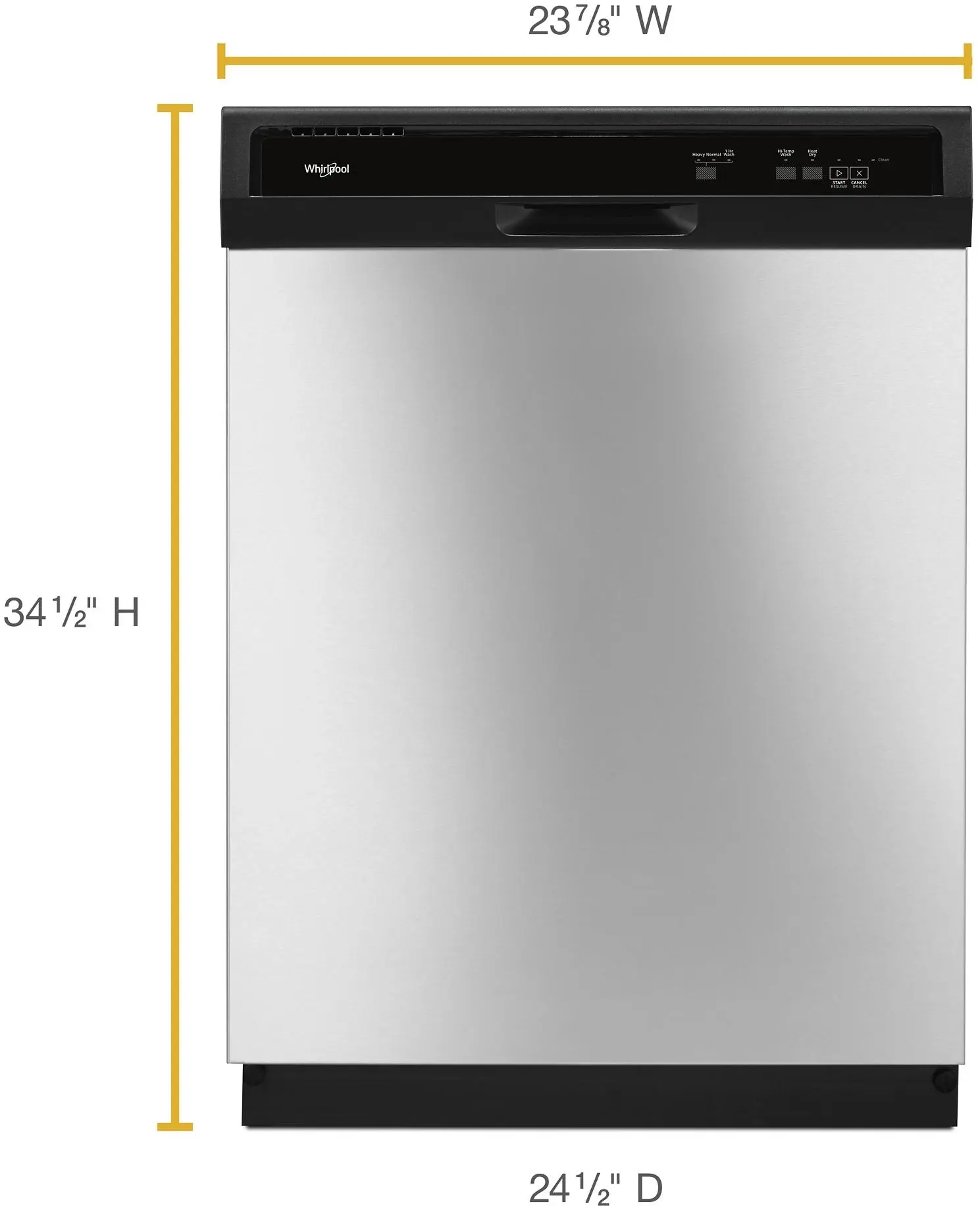 Whirlpool WDF130PAHS Stainless Steel
