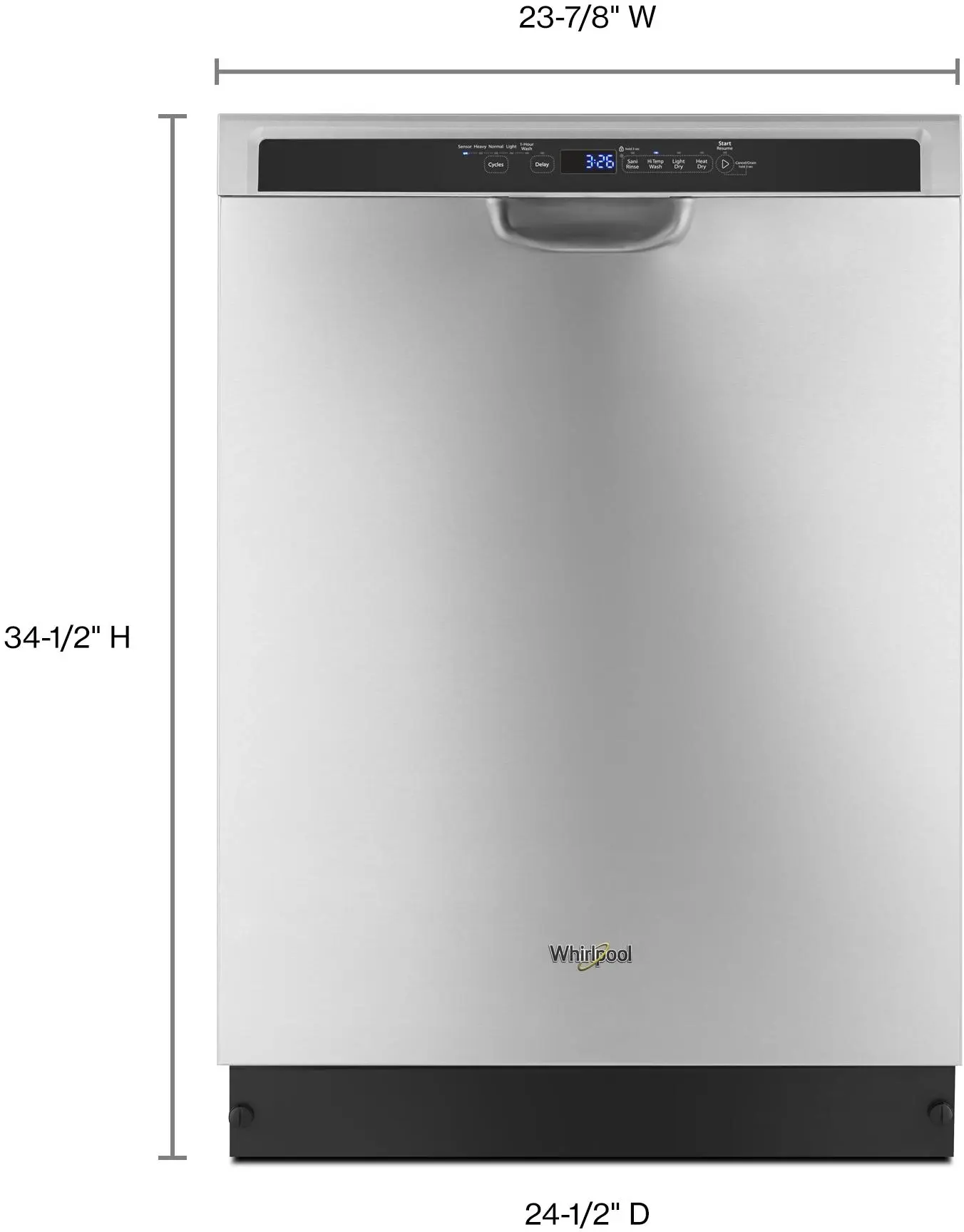 Whirlpool WDF590SAJM Monochromatic Stainless Steel