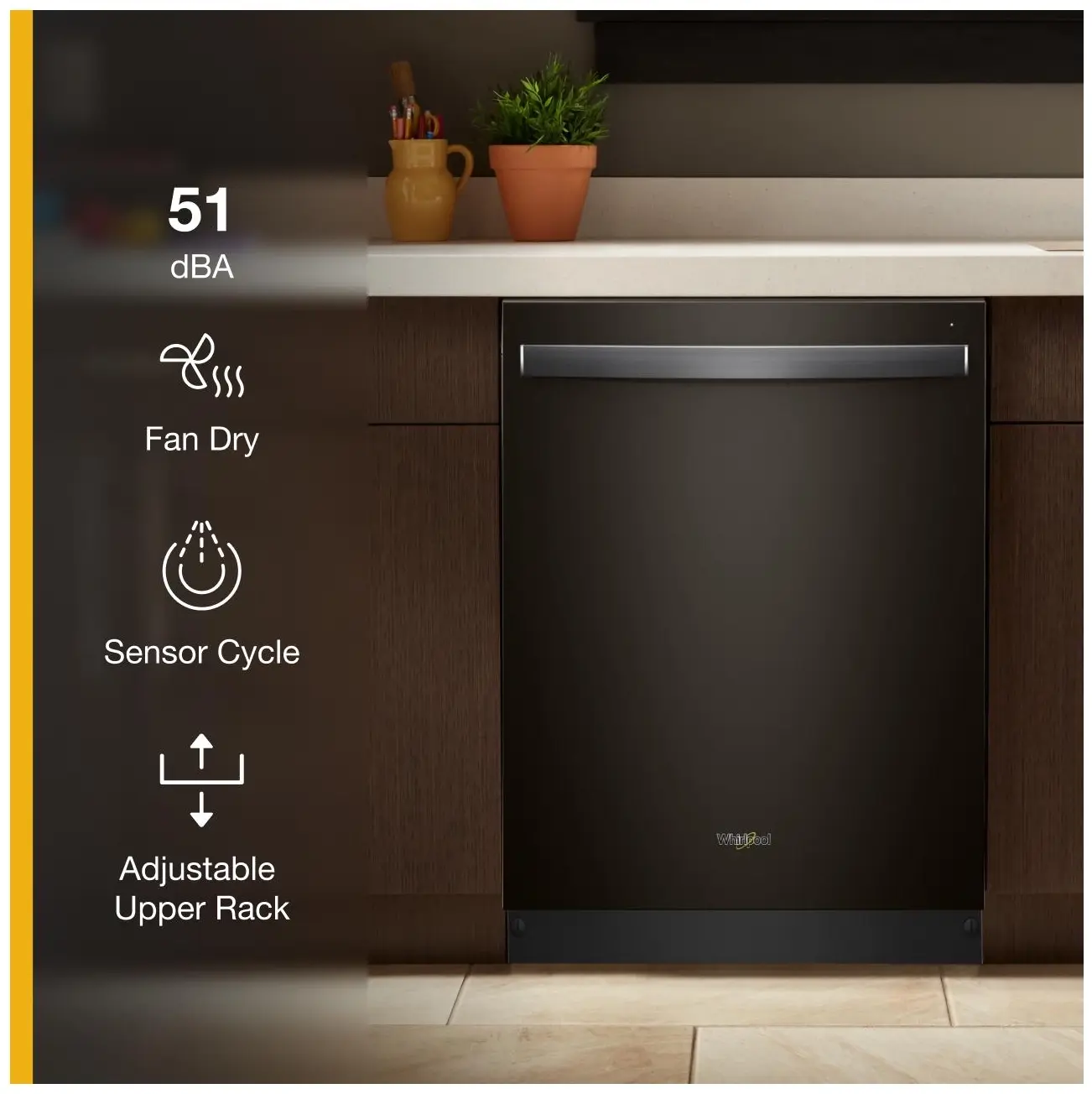 Whirlpool WDT730PAHV Fingerprint Resistant Black Stainless