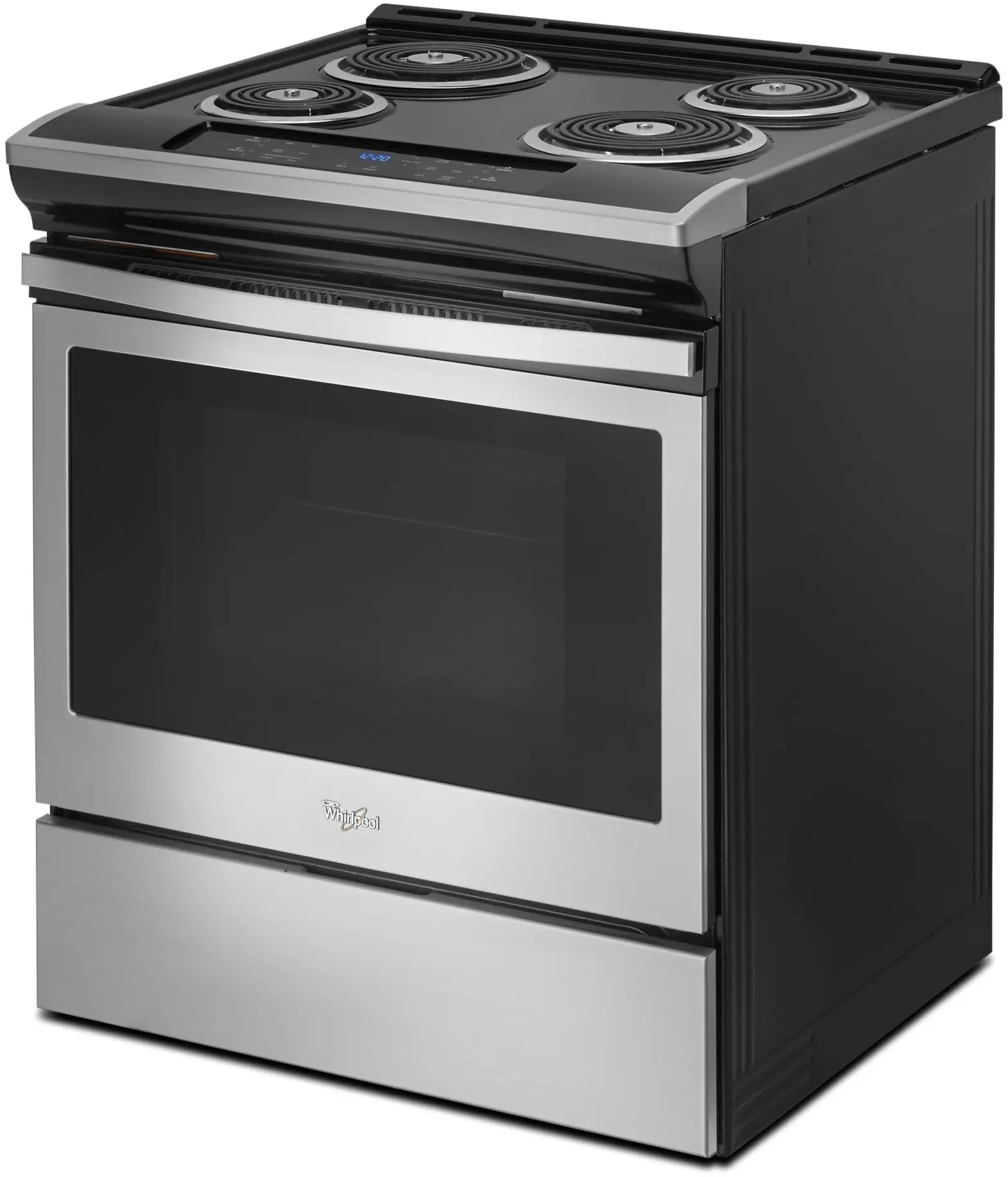 Whirlpool WEC310S0FS Black on Stainless Steel