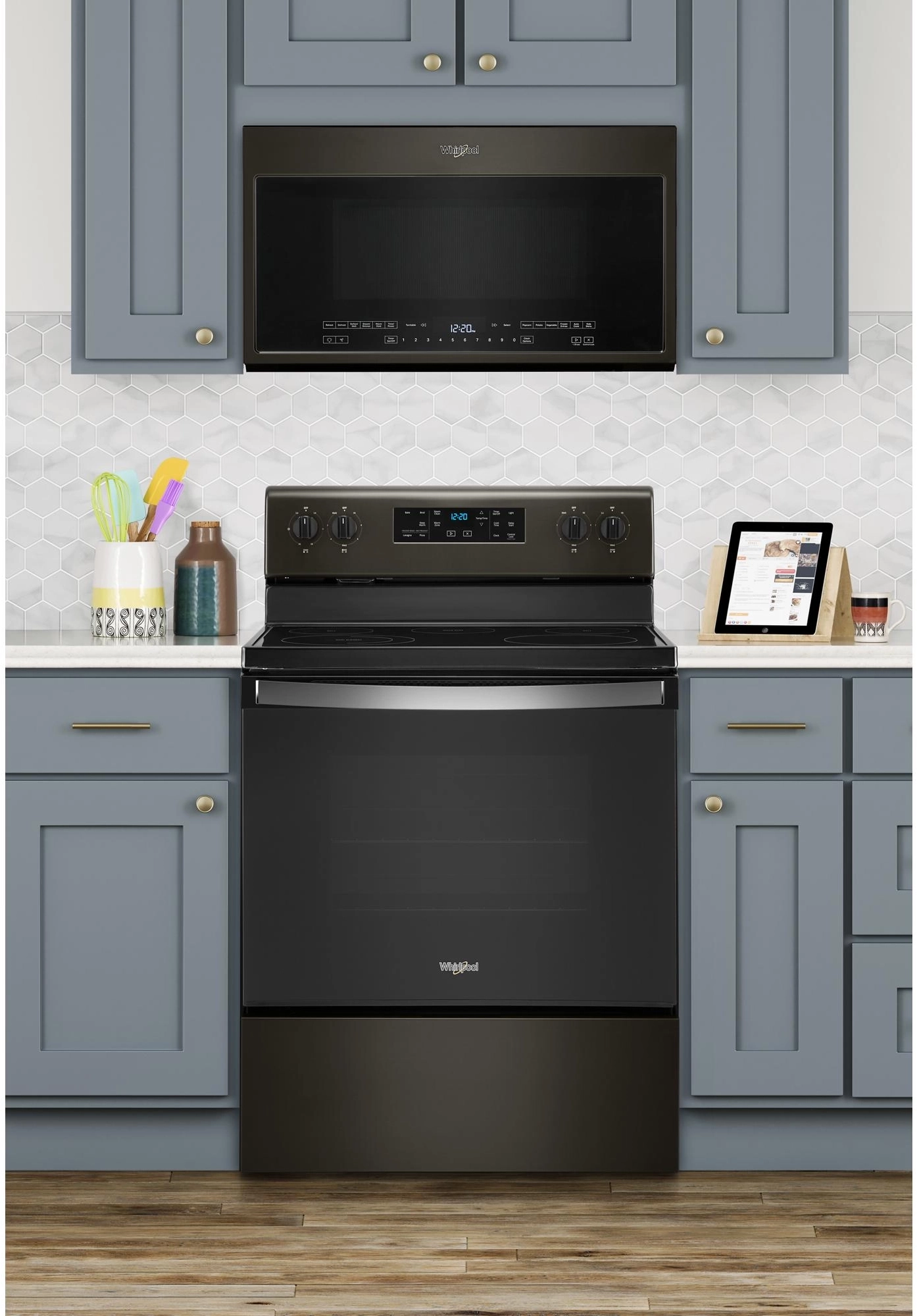 Whirlpool WFE505W0JV Black Stainless Steel