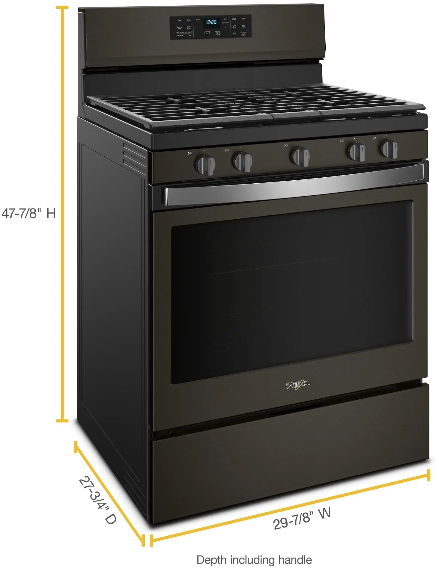 Whirlpool WFG550S0HV Black Stainless Steel