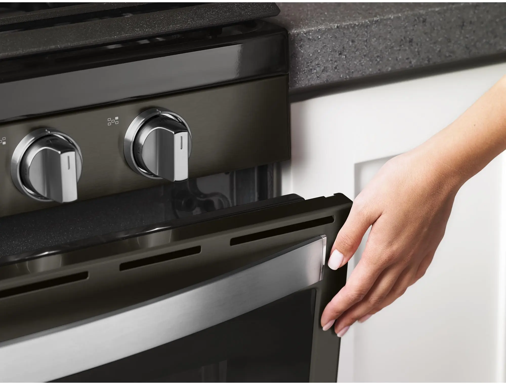 Whirlpool WFG775H0HV Black Stainless Steel