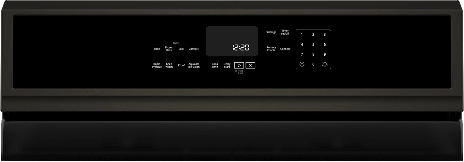 Whirlpool WFG975H0HV Black Stainless Steel