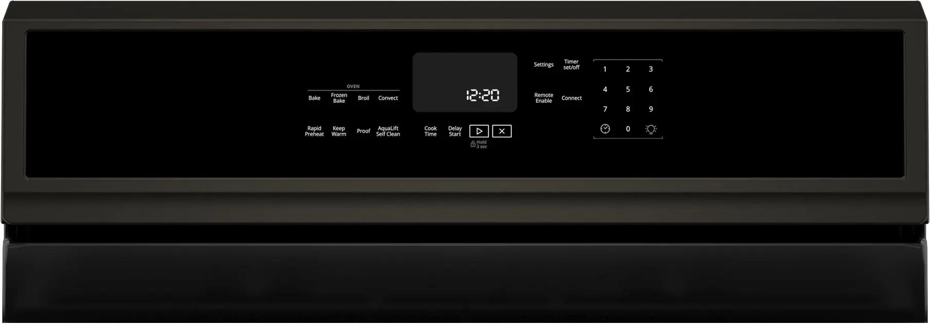 Whirlpool WFG975H0HV Black Stainless Steel