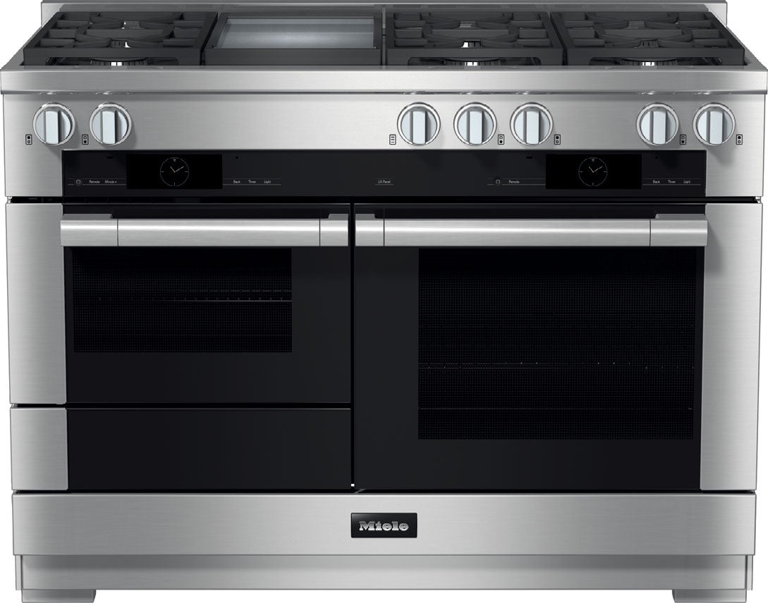 Miele HR19563G 7000 Series 48 Inch Freestanding Dual Fuel Smart