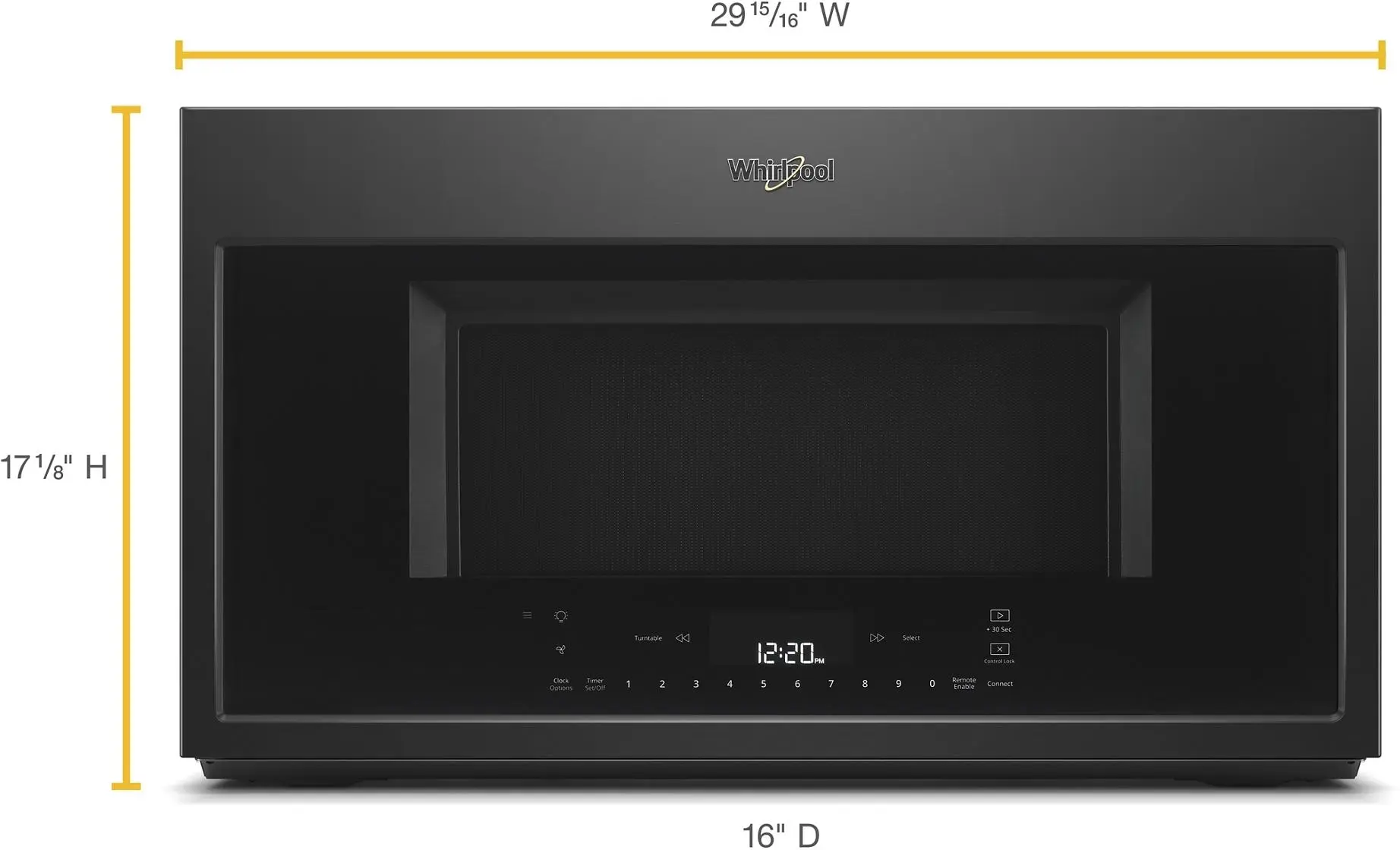 Whirlpool WMH78019HB Black