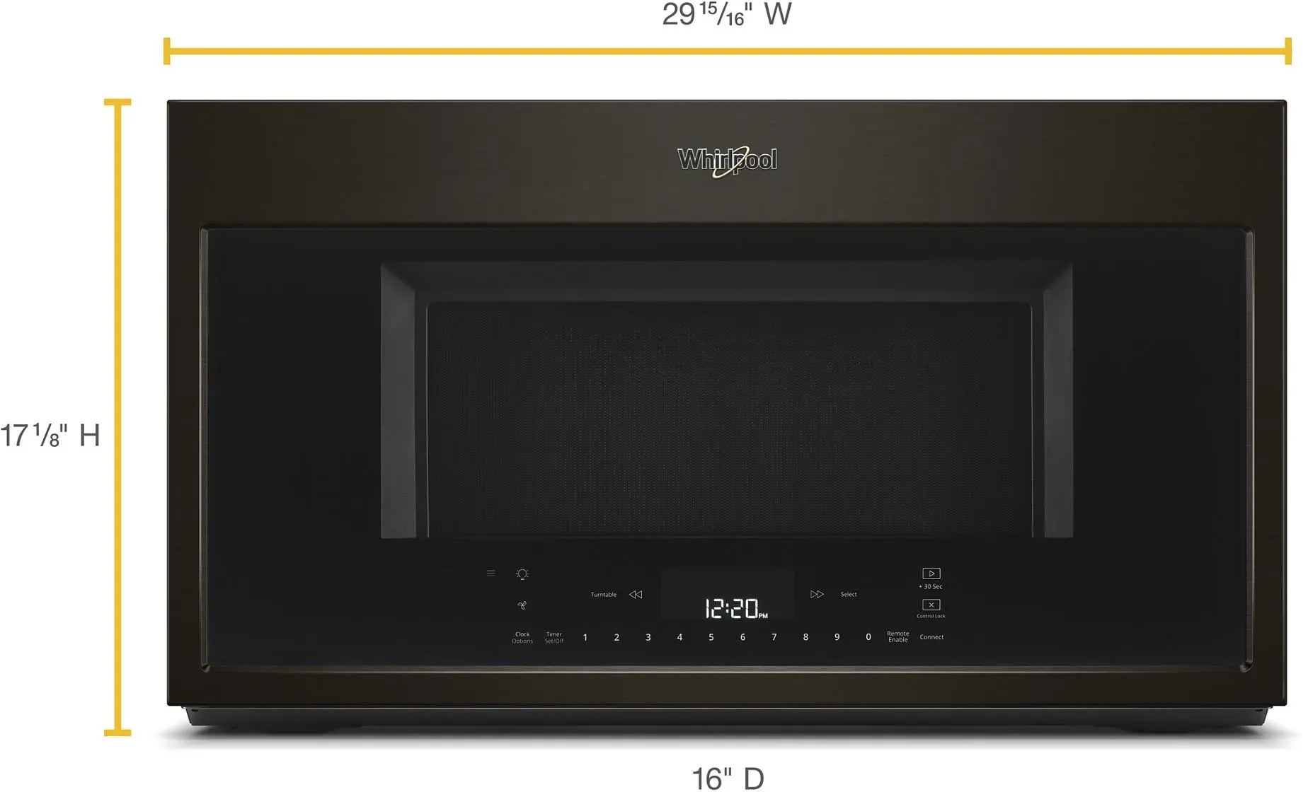 Whirlpool WMH78019HV Fingerprint Resistant Black Stainless Steel