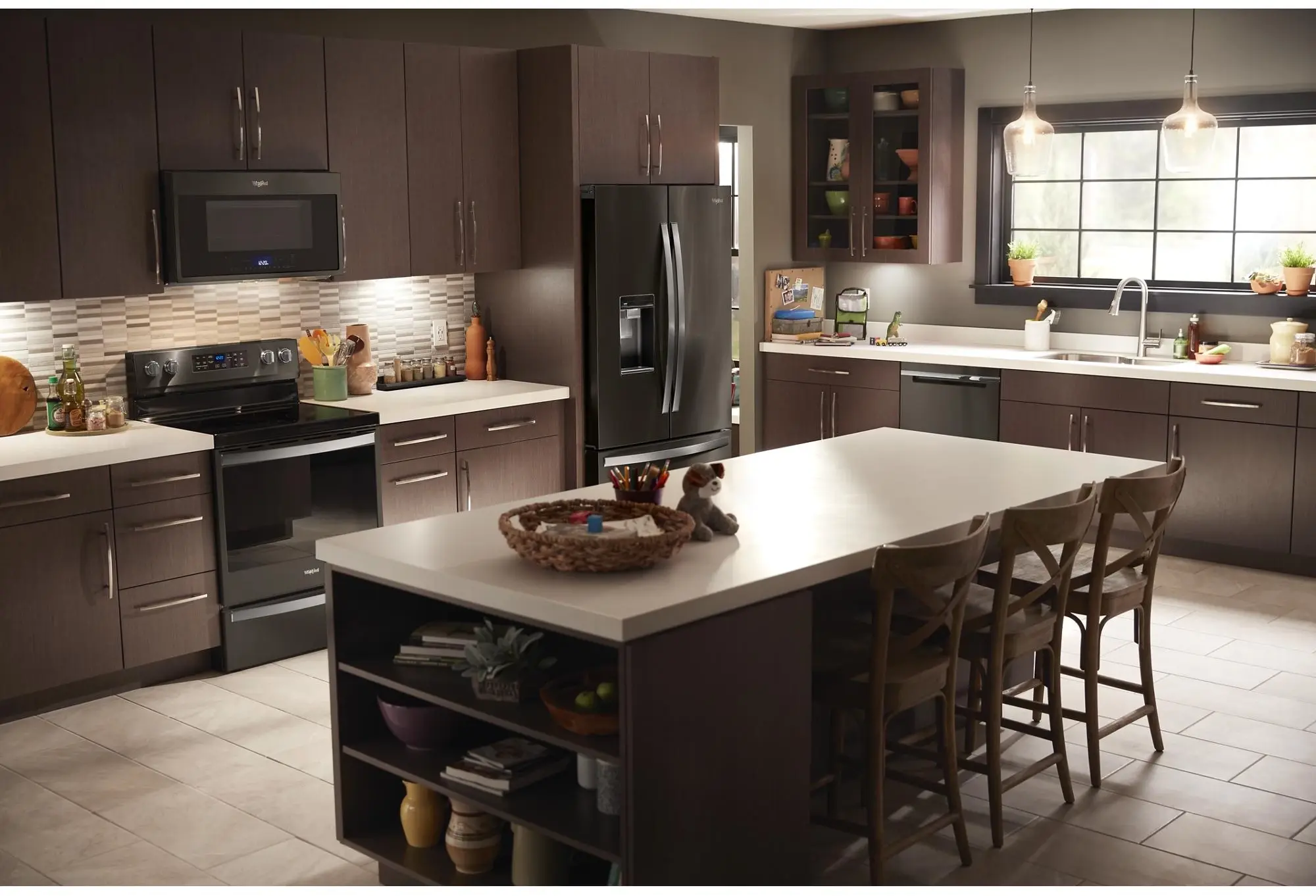 Whirlpool WMH78019HV Fingerprint Resistant Black Stainless Steel