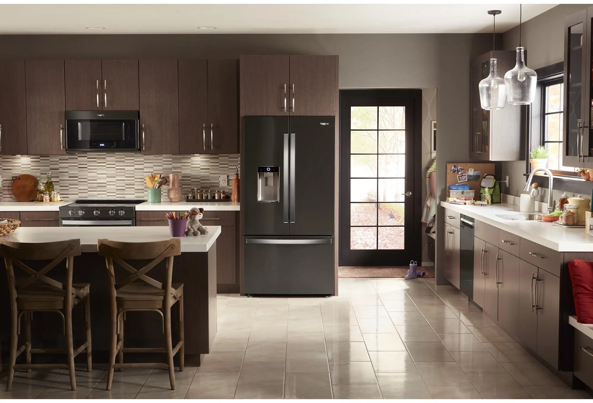 Whirlpool WMH78019HV Fingerprint Resistant Black Stainless Steel