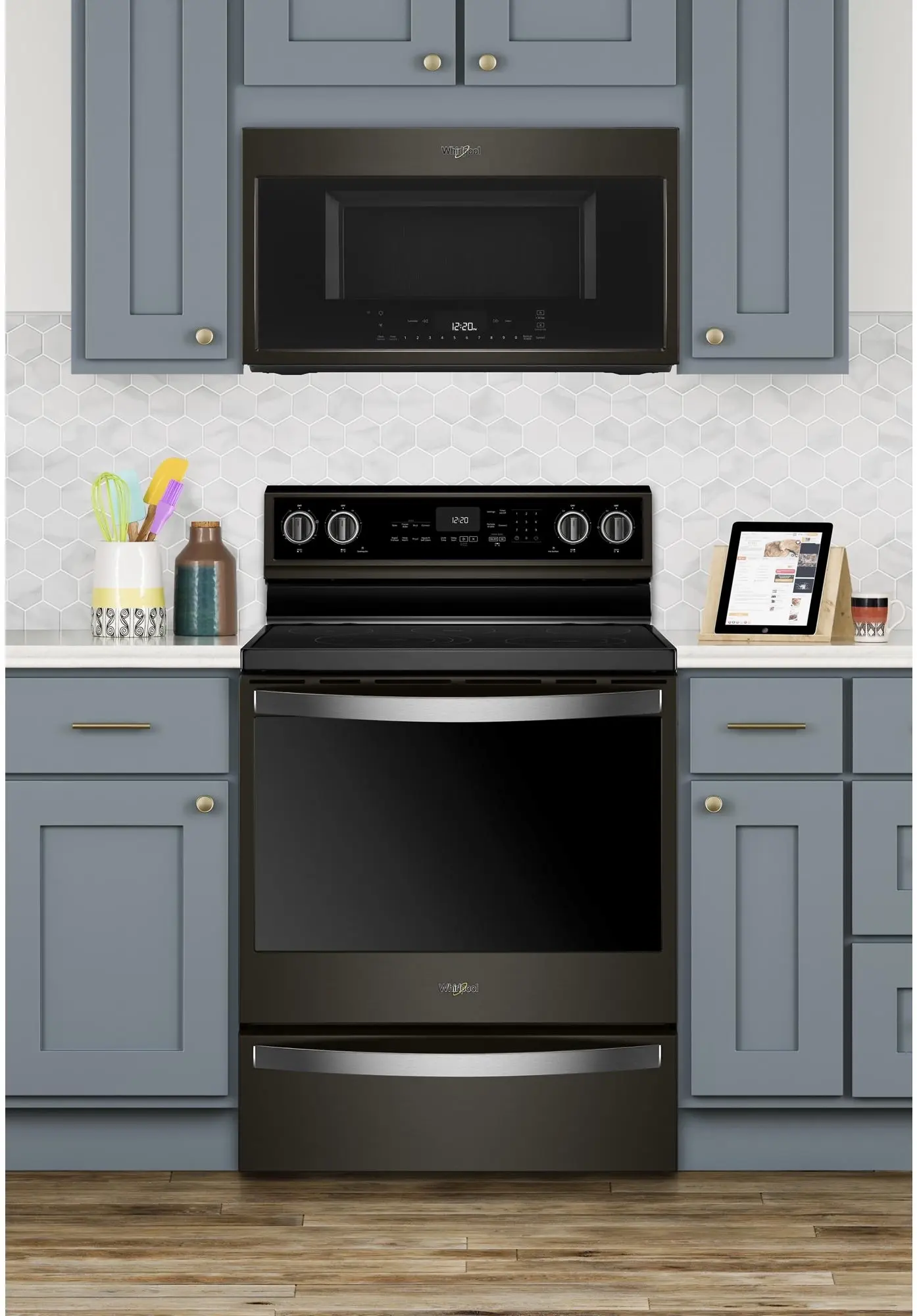 Whirlpool WMH78019HV Fingerprint Resistant Black Stainless Steel