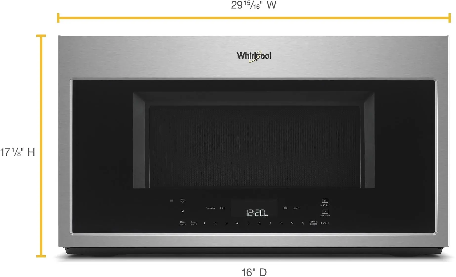 Whirlpool WMH78019HZ Fingerprint Resistant Stainless Steel