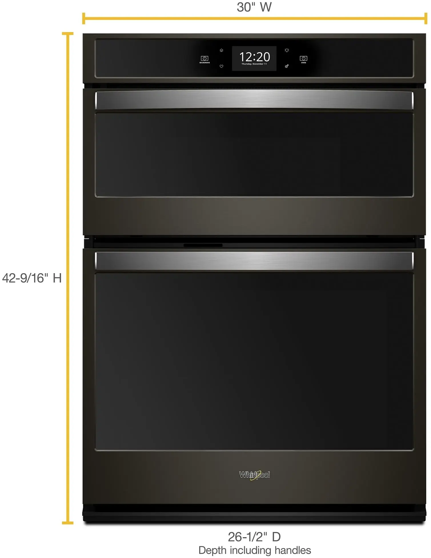Whirlpool WOC75EC0HV Black Stainless Steel