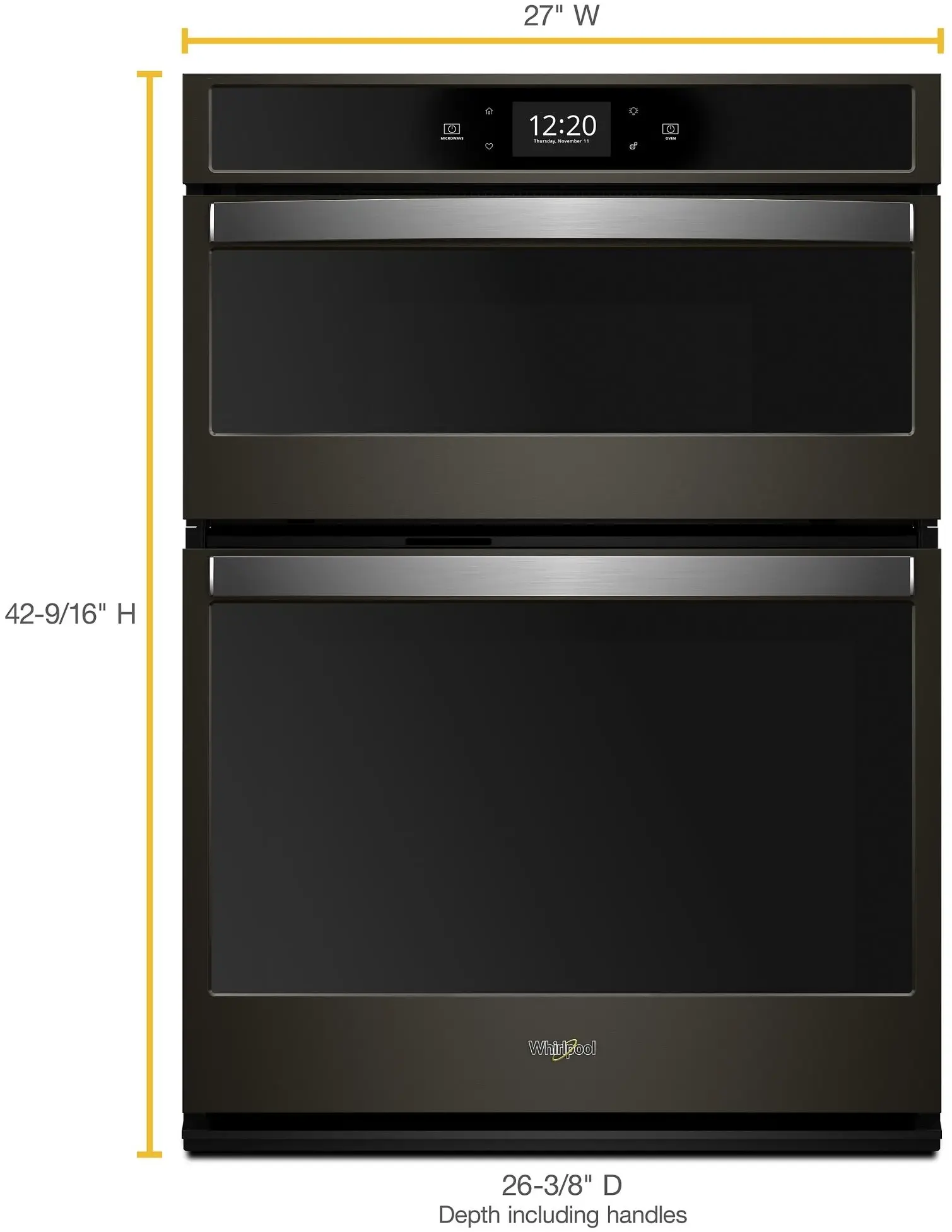 Whirlpool WOC75EC7HV Fingerprint Resistant Black Stainless