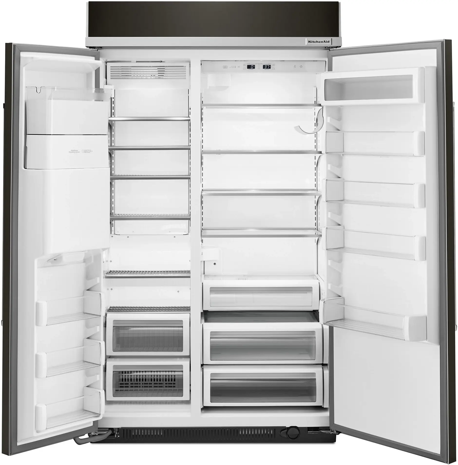 KitchenAid KBSD608EBS Black Stainless Steel, Print Shield