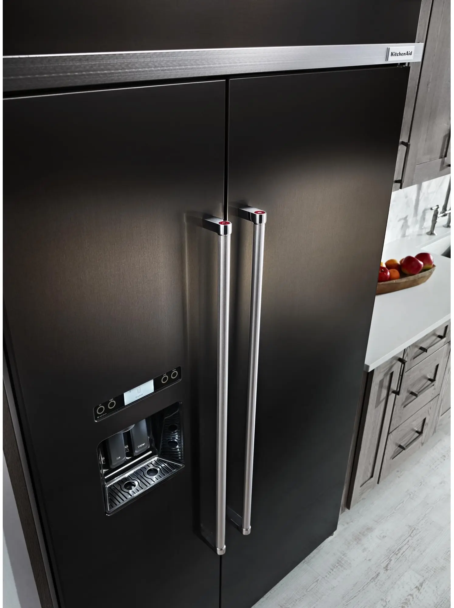 KitchenAid KBSD608EBS Black Stainless Steel, Print Shield